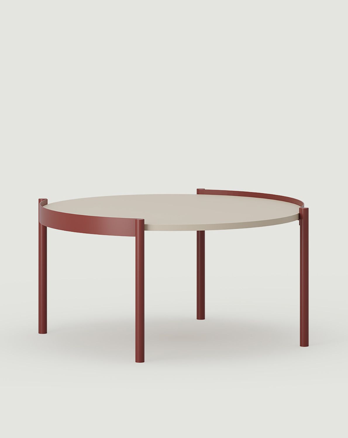 MIT L Couchtisch Champagne Beige - Marsrot
                            
                            
