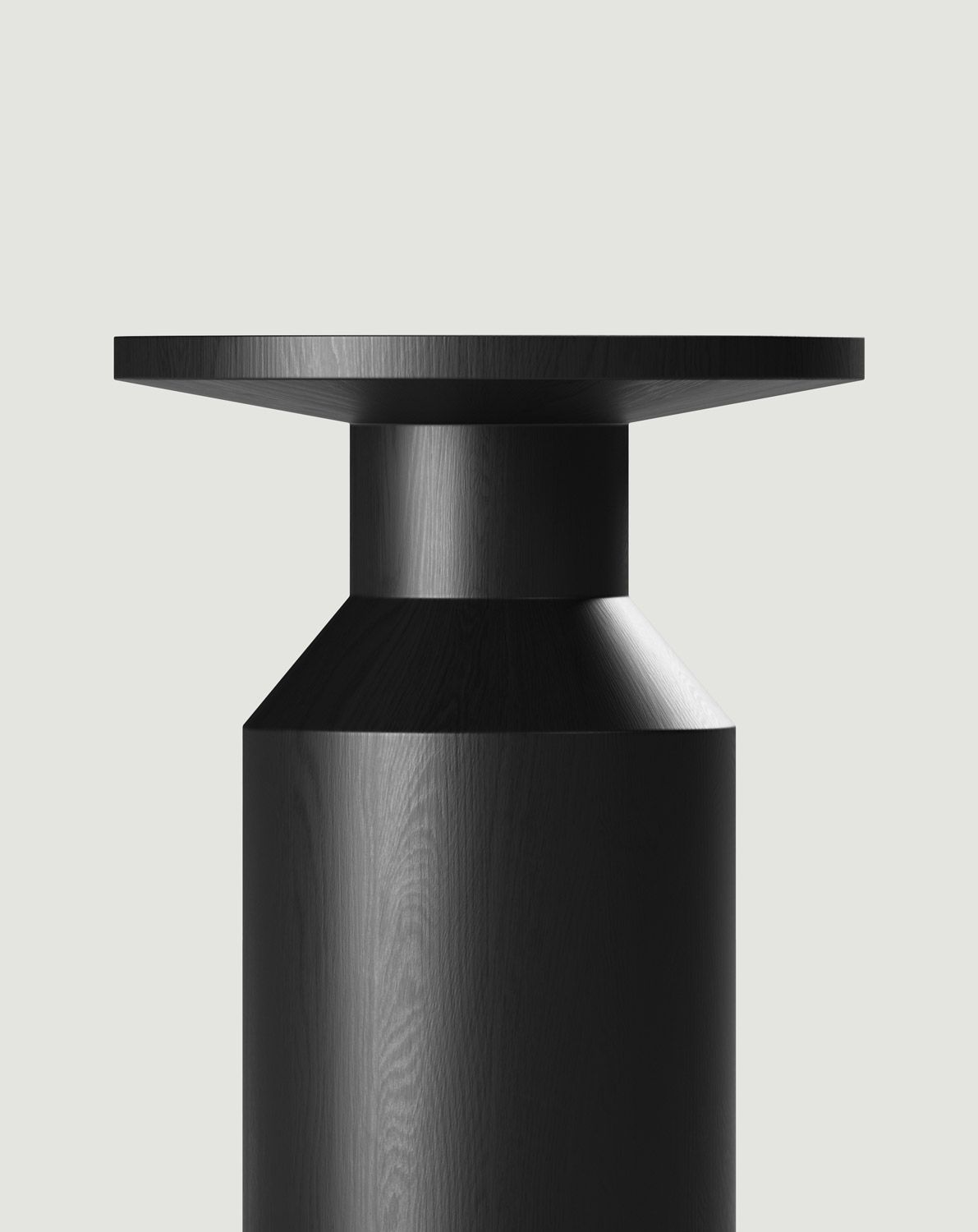 Hilfstisch aus Holz FLAT SP2 Schwarz
