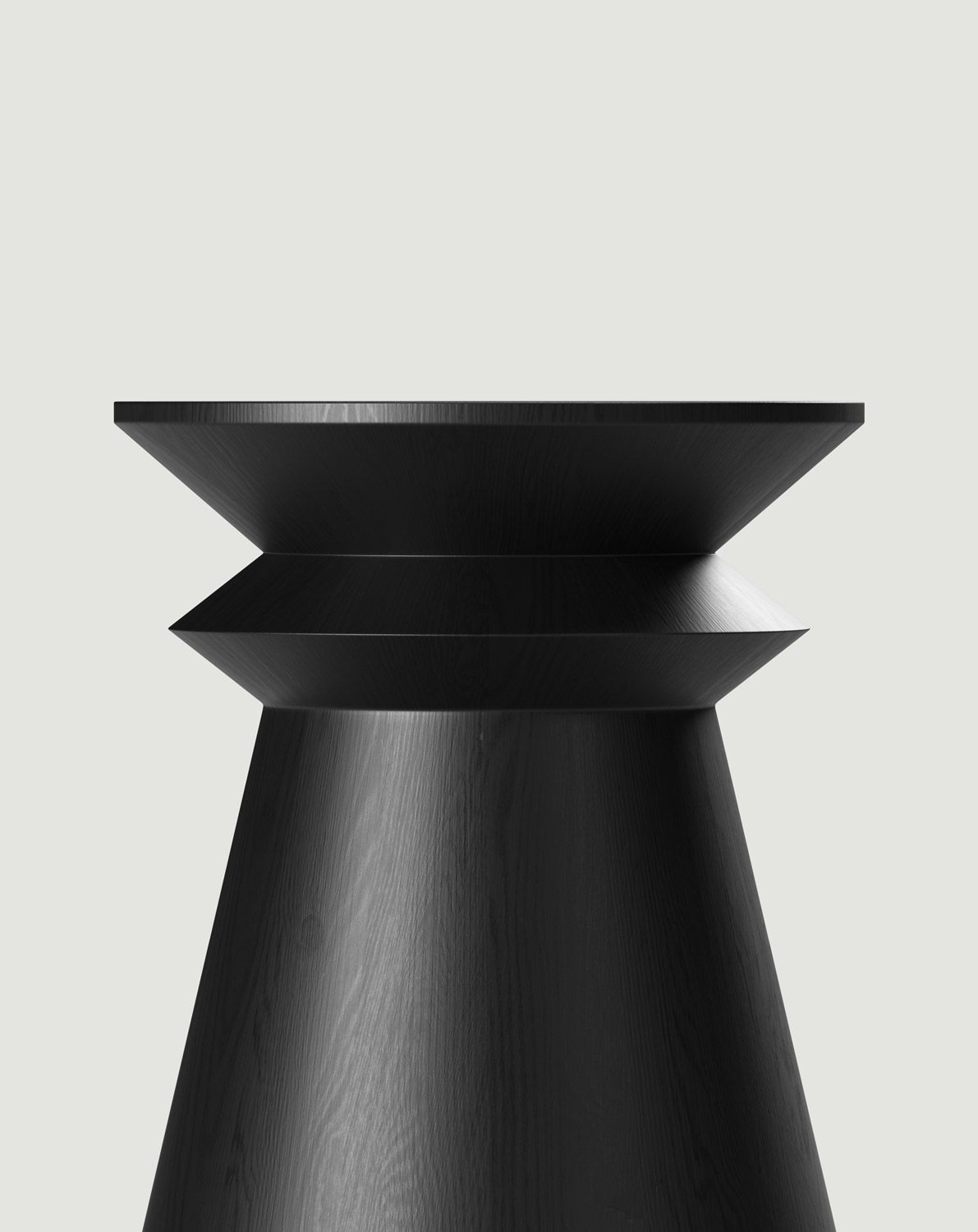 Hilfstisch aus Holz LINE2 SP4 Schwarz