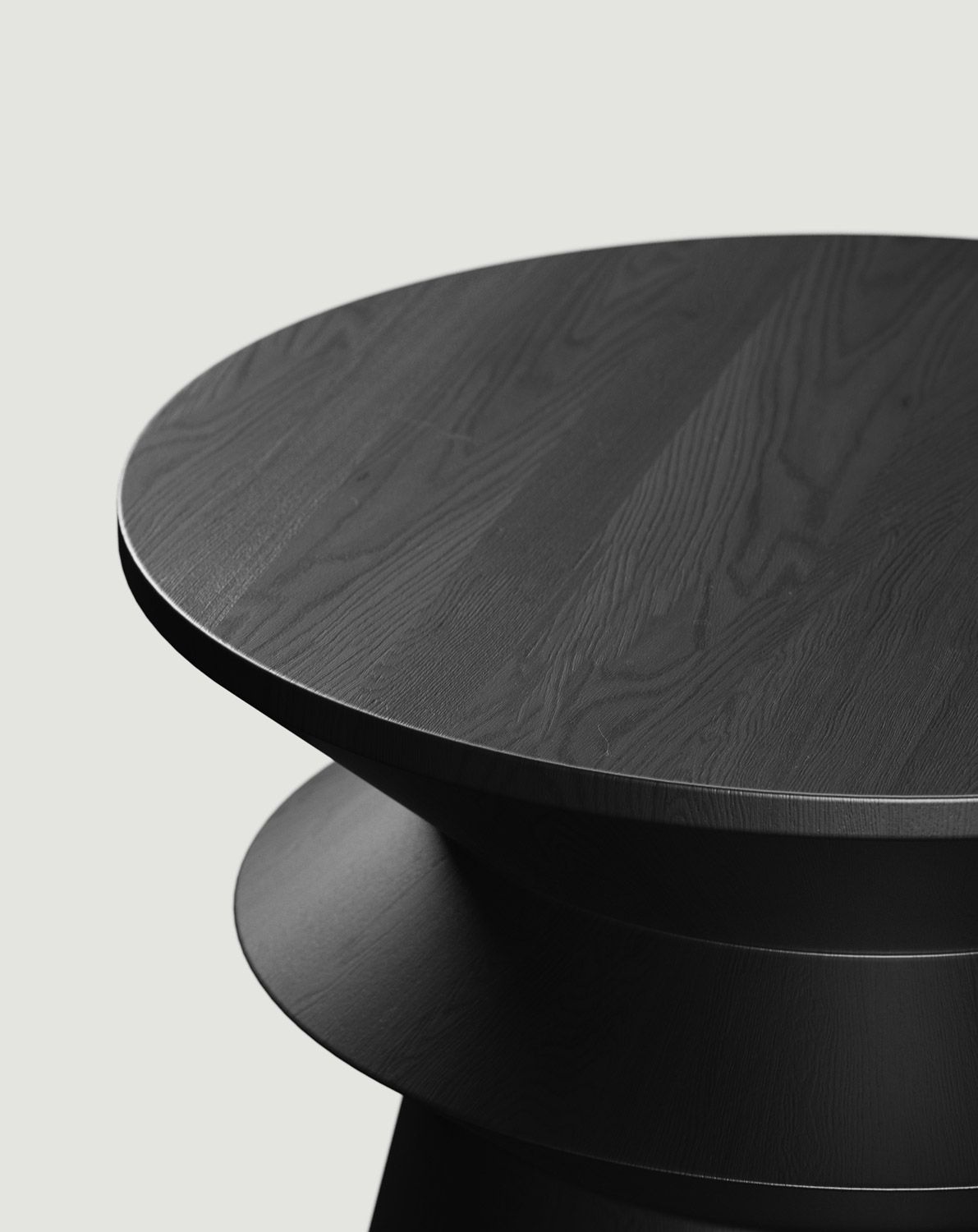 Hilfstisch aus Holz LINE2 SP4 Schwarz