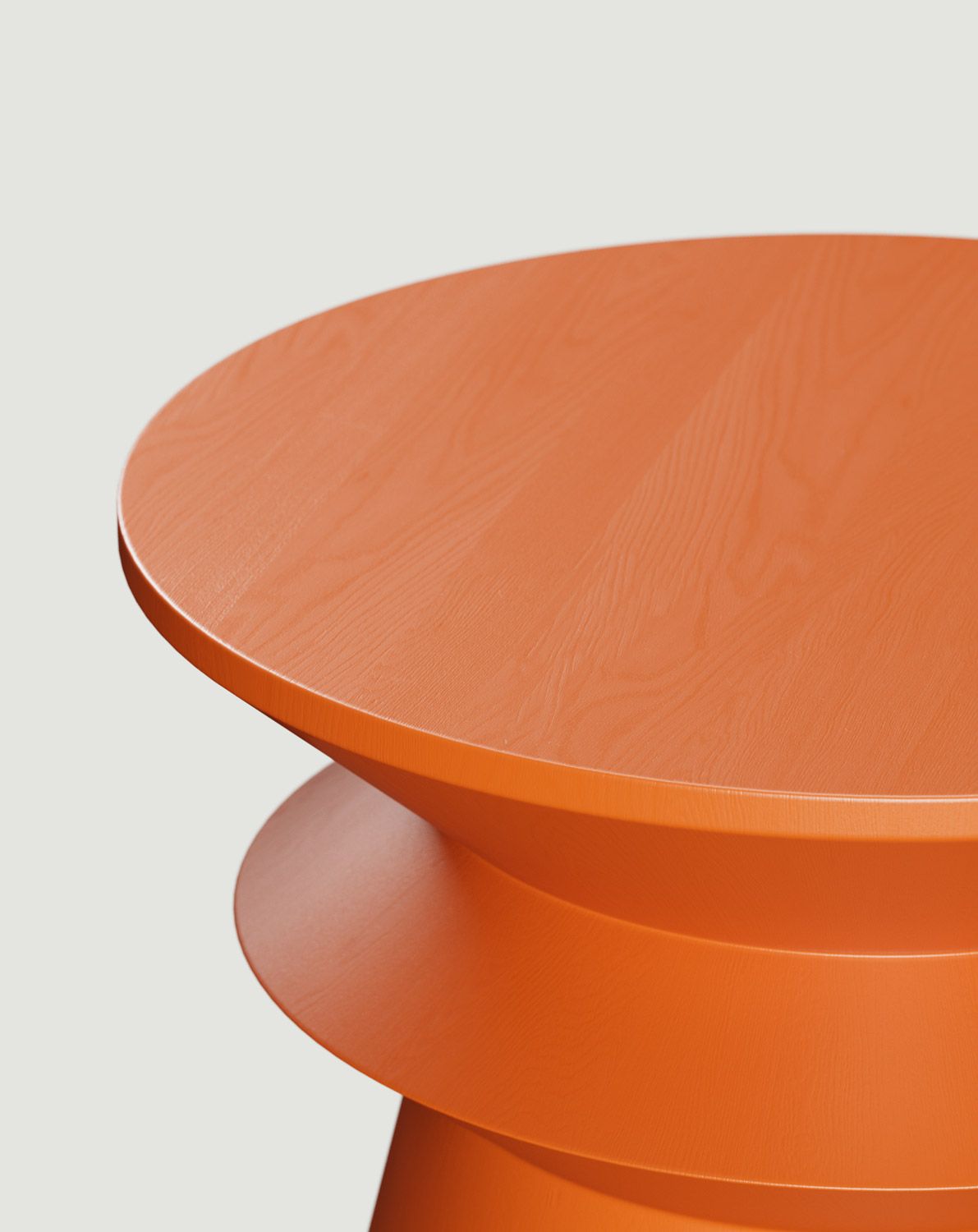 Hilfstisch aus Holz LINE2 SP4 Mandarin
