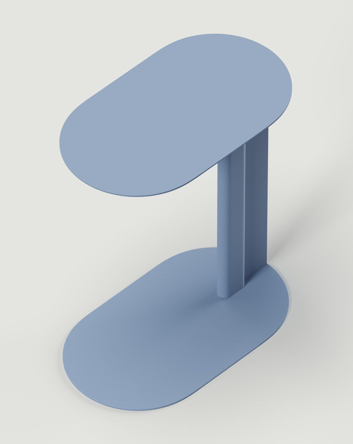 RONDO Stahlhilfstisch taubenblau
