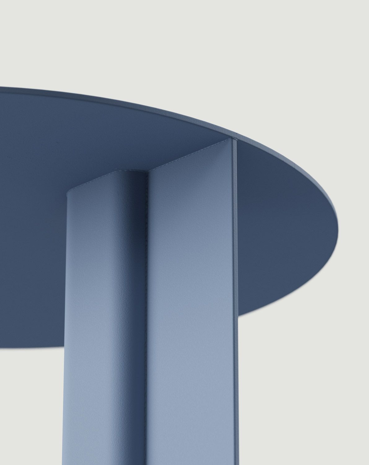 RONDO Stahlhilfstisch Taubenblau
                            
