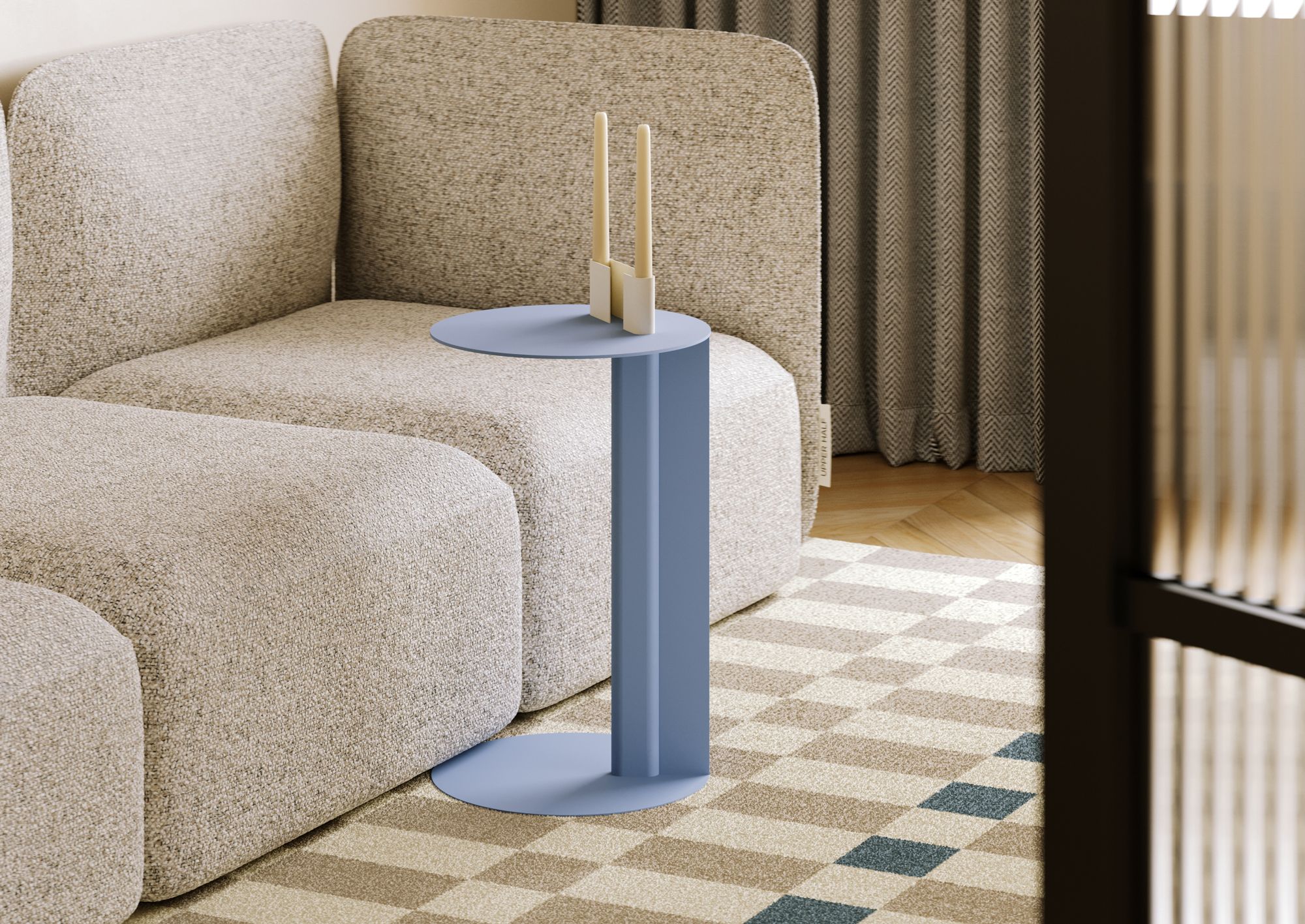 RONDO Stahlhilfstisch Taubenblau
                            