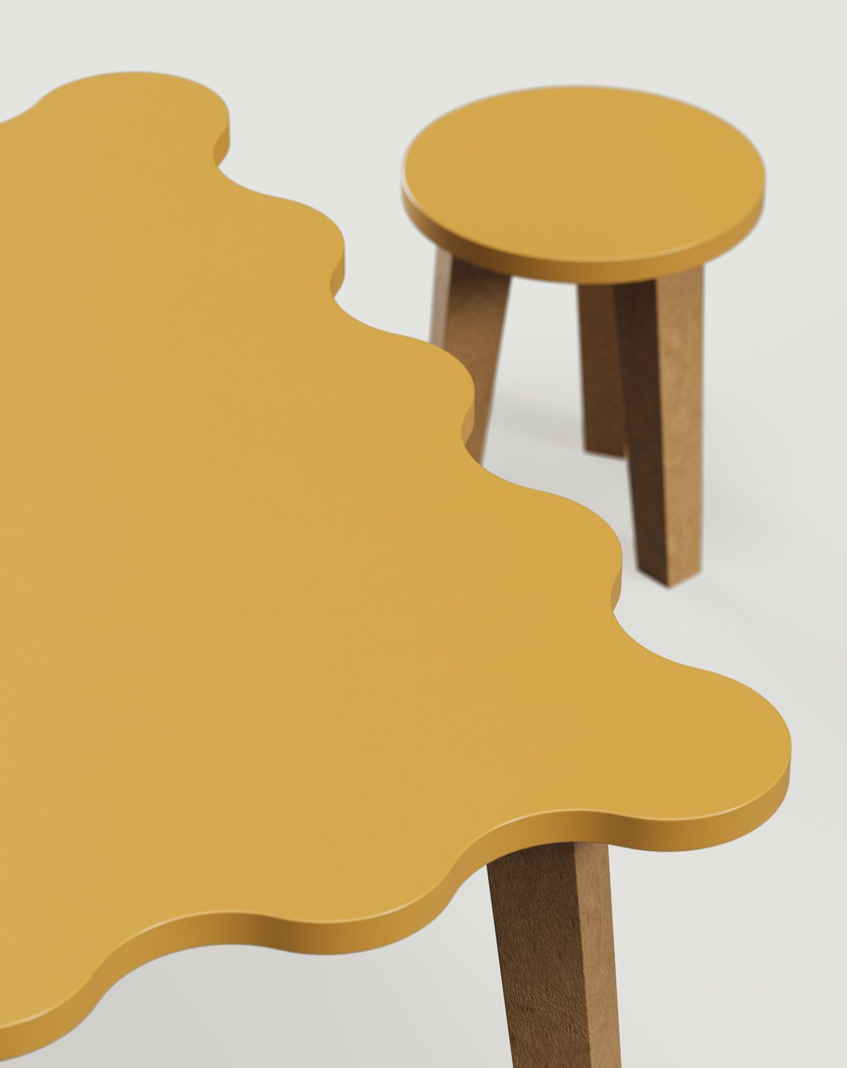 TOKO Tisch mit zwei Hockern STT01