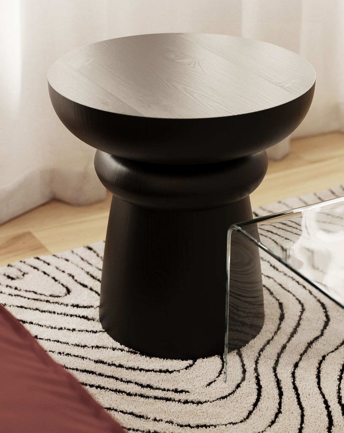 Couchtisch aus Holz FOLD SK5 Schwarz