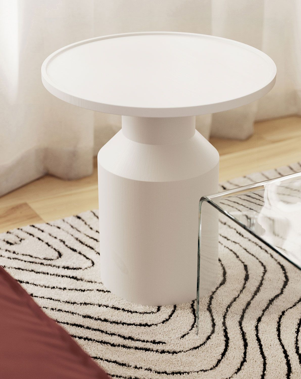 Couchtisch aus Holz FLAT SK2 Weiß