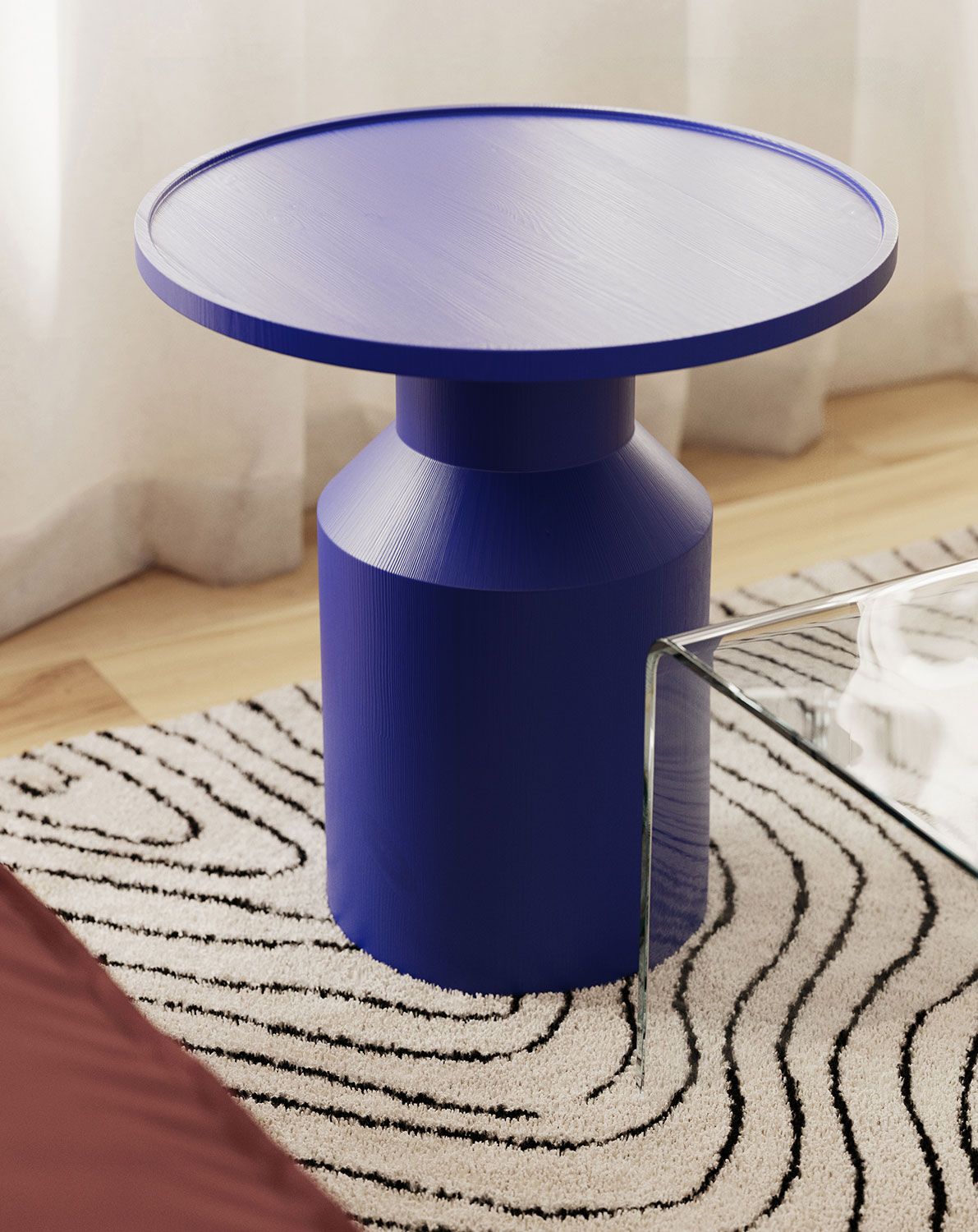 Couchtisch aus Holz FLAT SK2 Cobalt