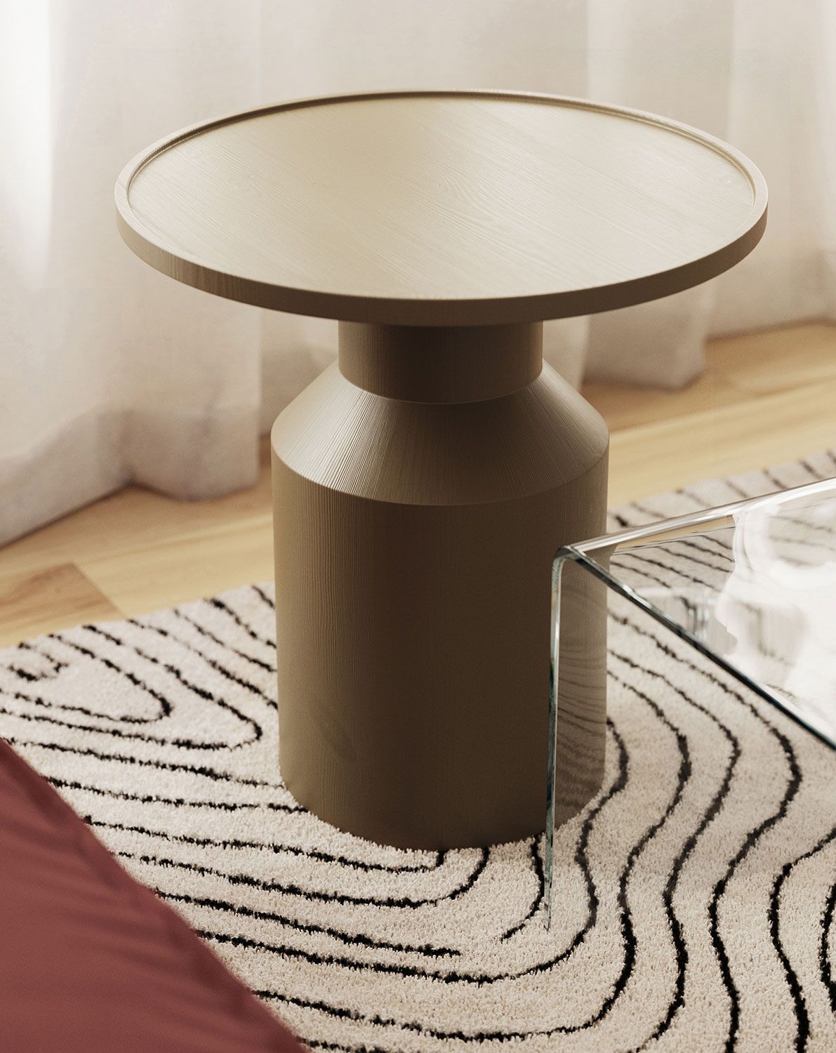 Couchtisch aus Holz FLAT SK2 Olive