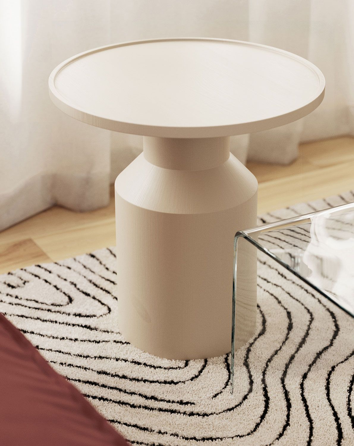 Couchtisch aus Holz FLAT SK2 Champagne