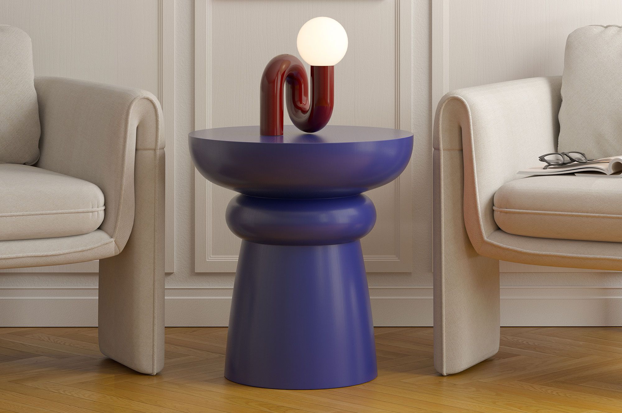Couchtisch aus Holz FOLD SK5 Cobalt