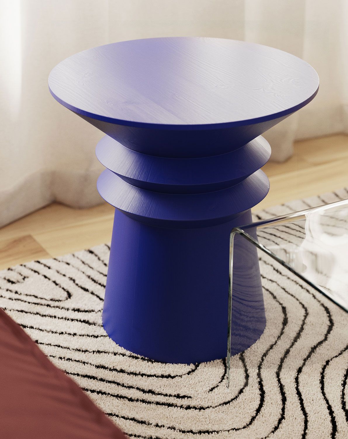 Couchtisch aus Holz LINE2 SK4 Cobalt
