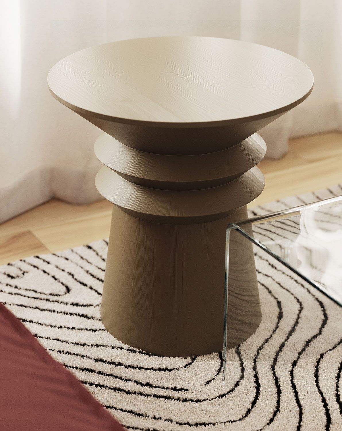 Couchtisch aus Holz LINE2 SK4 Olive
