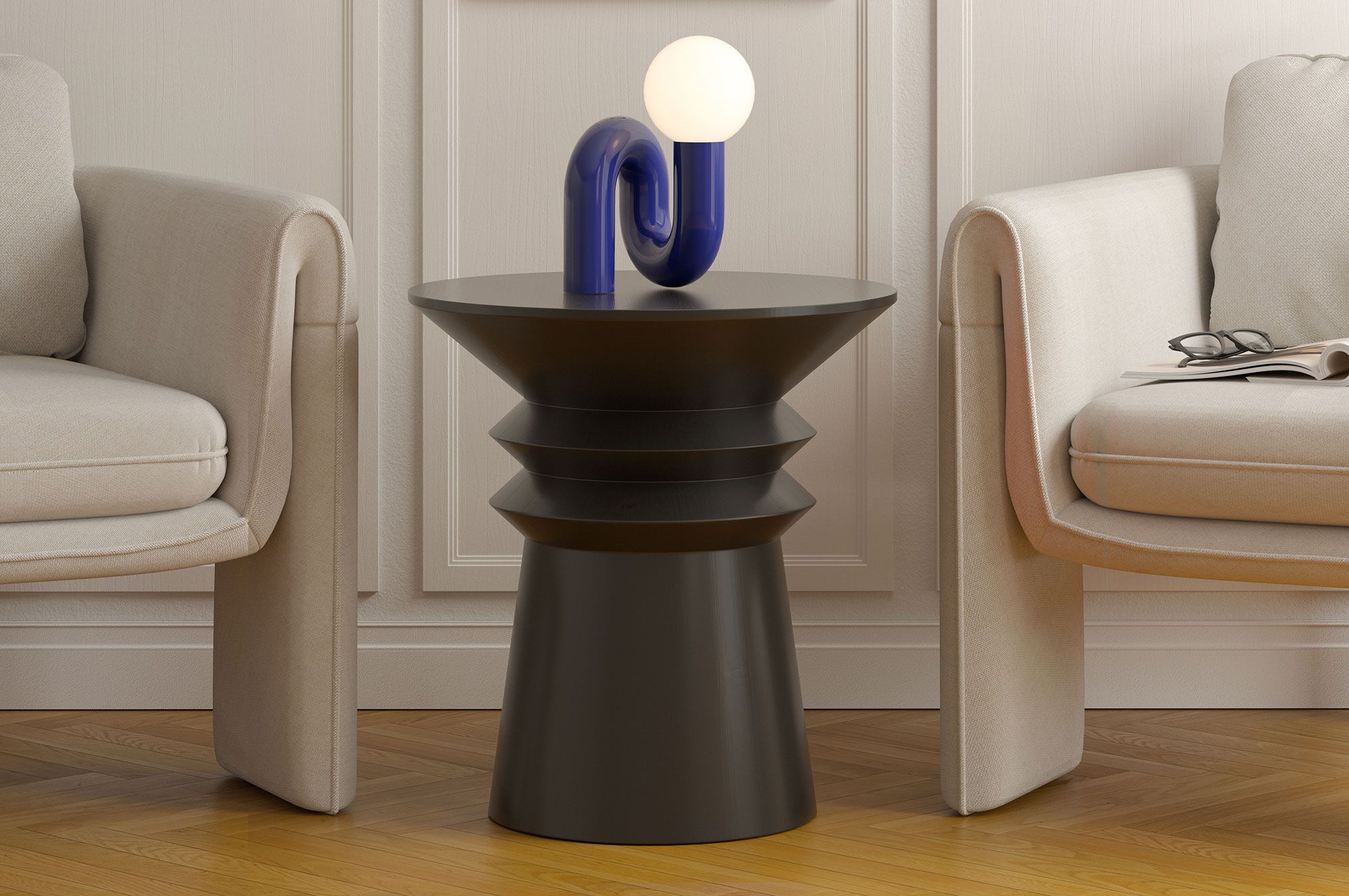 Couchtisch aus Holz LINE2 SK4 Schwarz