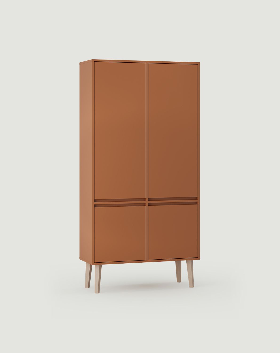 FENRIS SZF1 Kleiderschrank
Farbe: Sahara Tief
Bein: Buche trapezförmig Beige