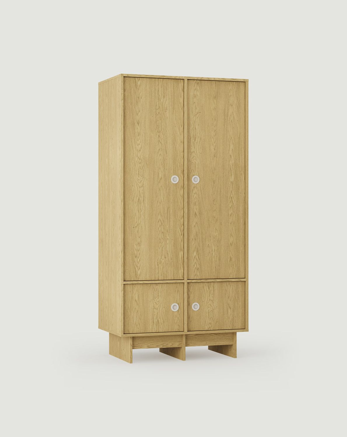 KABE KIDS SZK06K tiefer Kleiderschrank mit Stange im JAPANI-Stil 