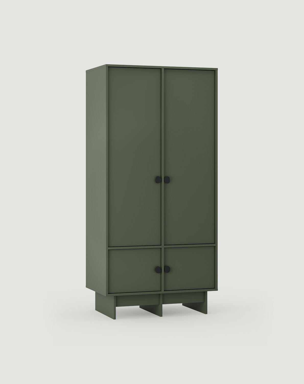KABE SZK06 tiefer Kleiderschrank mit Stange im JAPANDI-Stil
Farbe: Zypressengrün
Griff: Schwarzer Edelstahlgriff