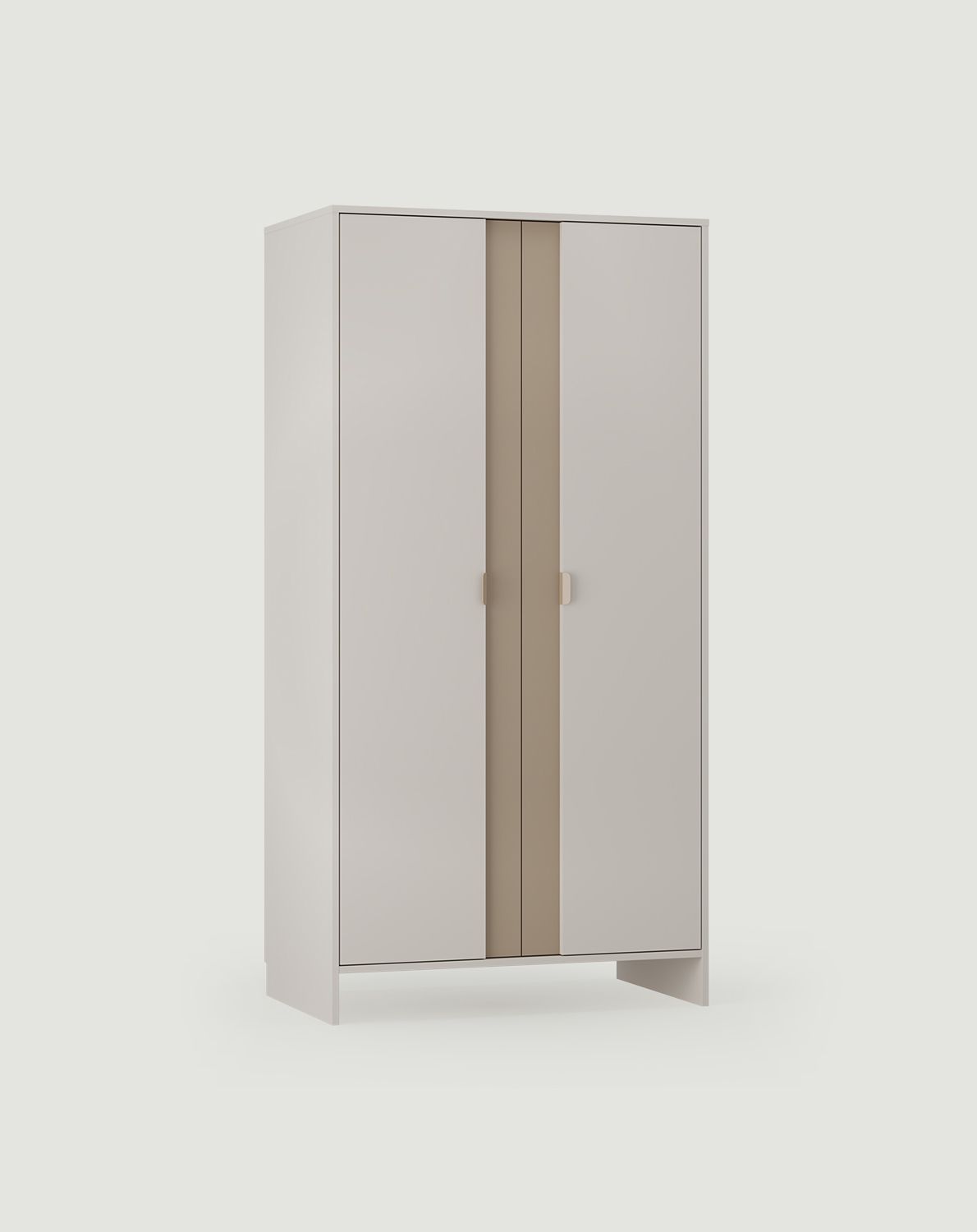 LAYERS tiefer Kleiderschrank mit zwei Stangen LAY70
Farbe: Wrapping Cashmere
Farbe der zweiten Schicht vorne: Cappuccino
Griff: LAYERS 110 Wrapping Cashmere
                            