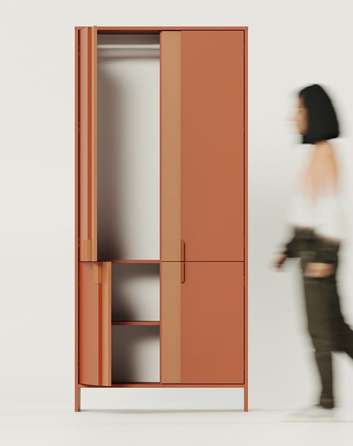 Tiefer Schrank mit Kleiderstange LAYERS LAY69