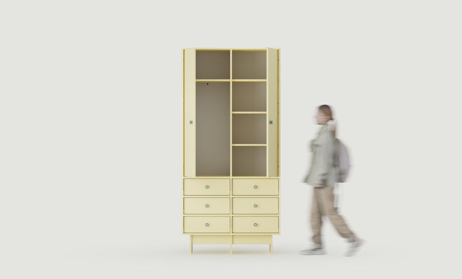 KABE KIDS SZK03K Kleiderschrank im JAPANI-Stil 