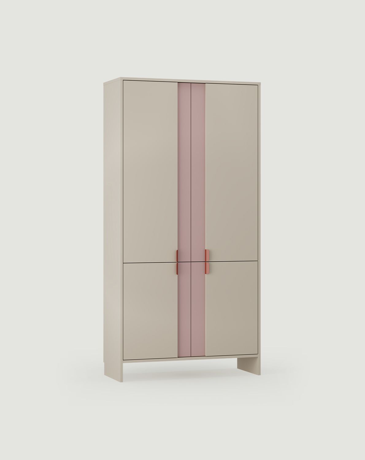 LAYERS LAY43 Kleiderschrank
Farbe: Champagner Beige
Farbe 2: Antique Rose
Griff: Kantengriff LAYERS 110 Fiery Terracotta
                            