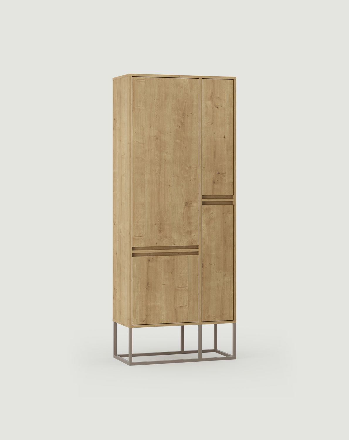 ODIS asymmetrischer Kleiderschrank SZOA2
Farbe: Hamilton Eiche
Farbe der Beine: ODIS stahlgrau-beige