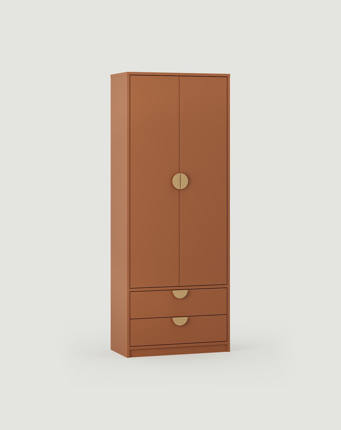 Garderobe S01
Farbe: Sahara Deep
Griff: RIND Griff Eichenholz