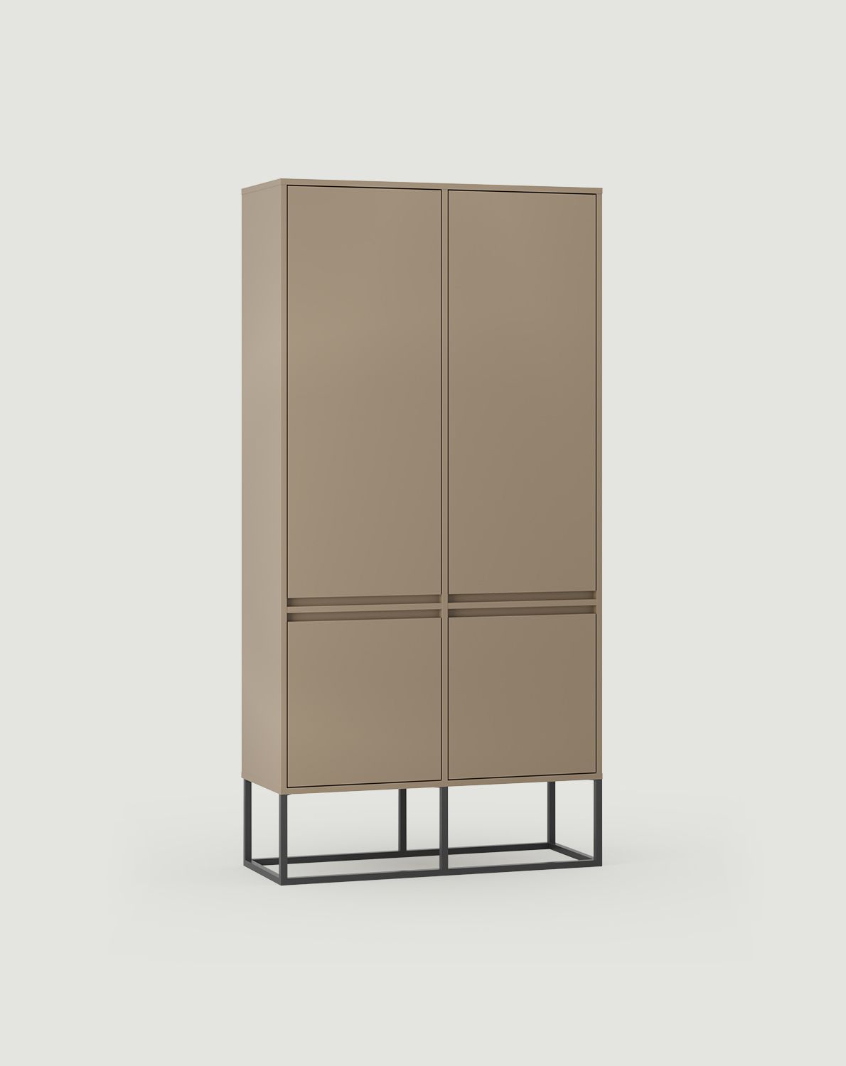 Kleiderschrank mit Einlegeböden ODIS SZO5
Farbe: Cappuccino
Farbe der Beine: Stahl ODIS Schwarz