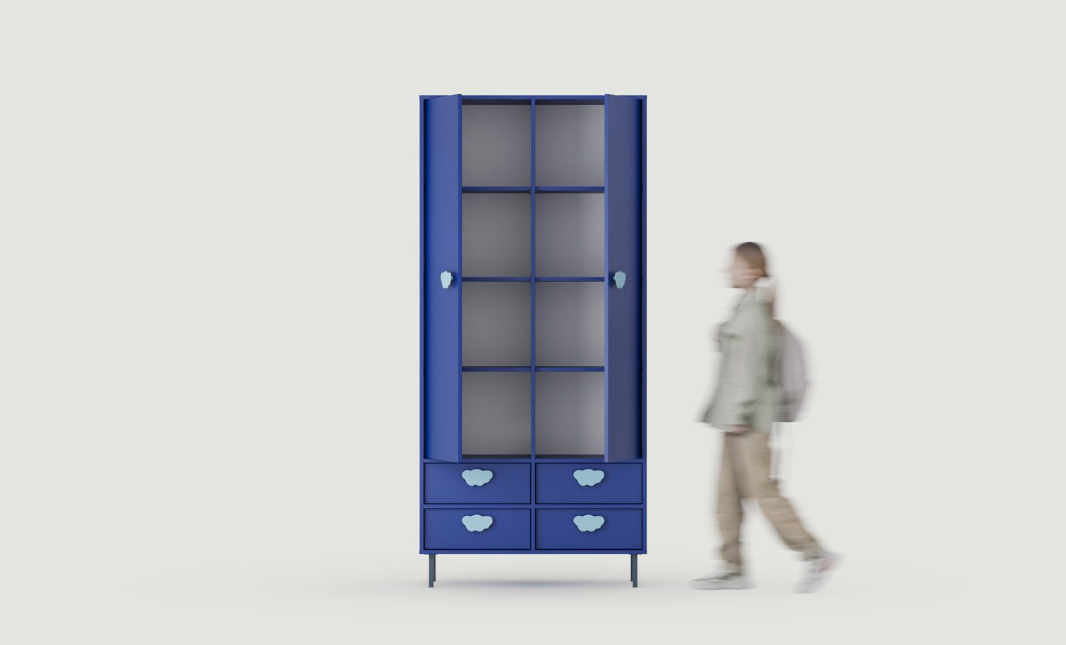SIGI KIDS Kleiderschrank mit Einlegeböden SZS5K