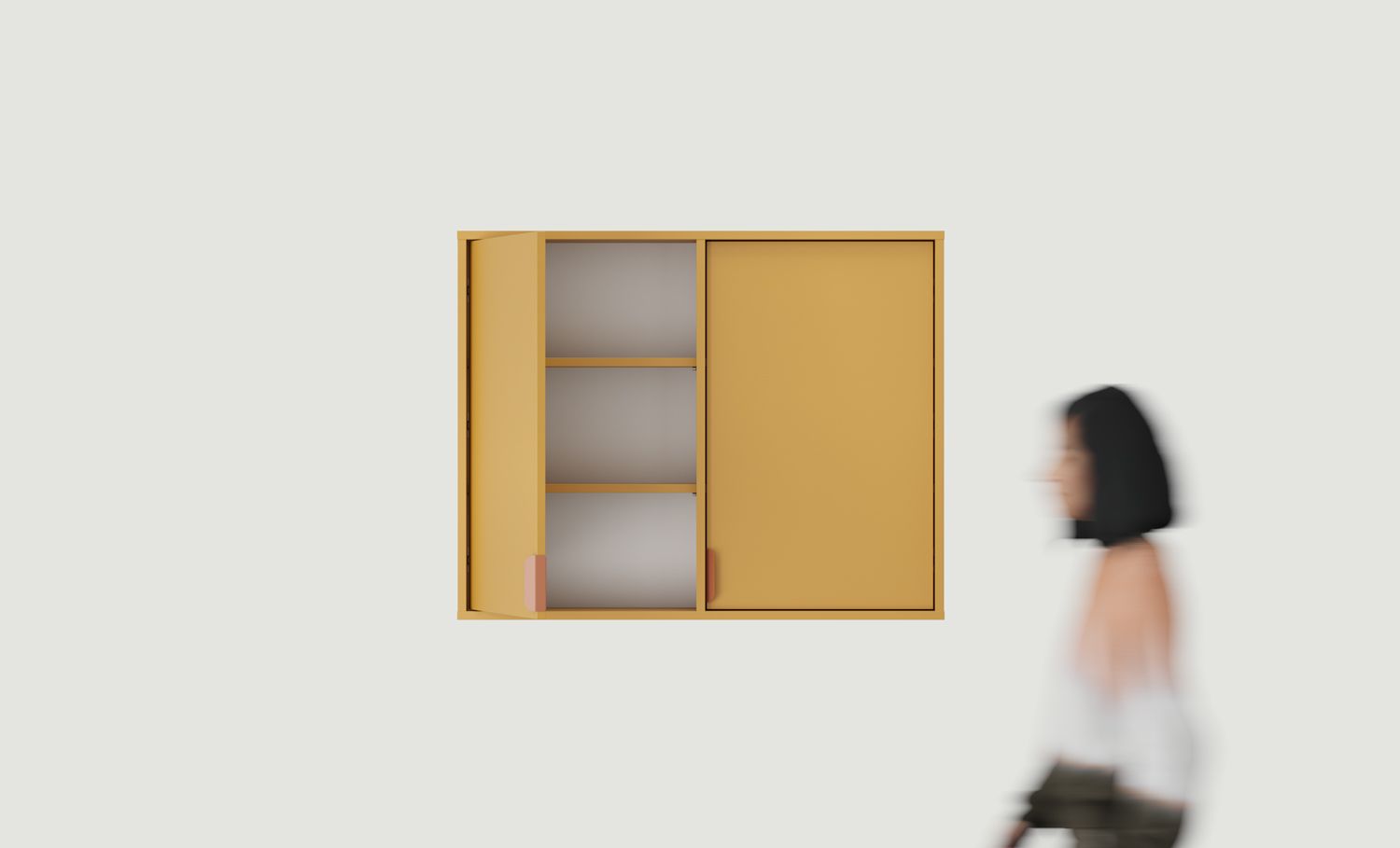 SIGI WSL01 Badezimmer-Wandschrank
Farbe: Senf Vintage
Griff: LAYERS 110 Sahara Deep