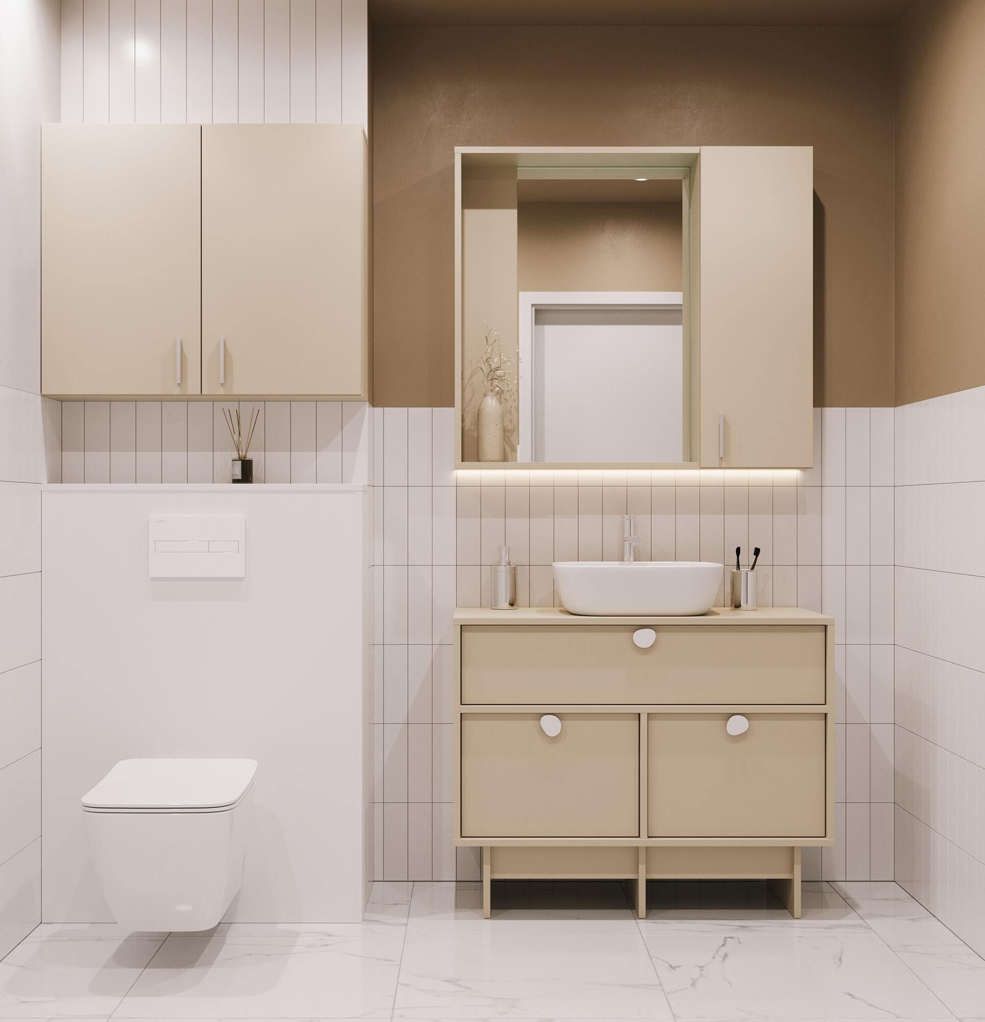 Bad-Wandschrank WL01 Geschlossen