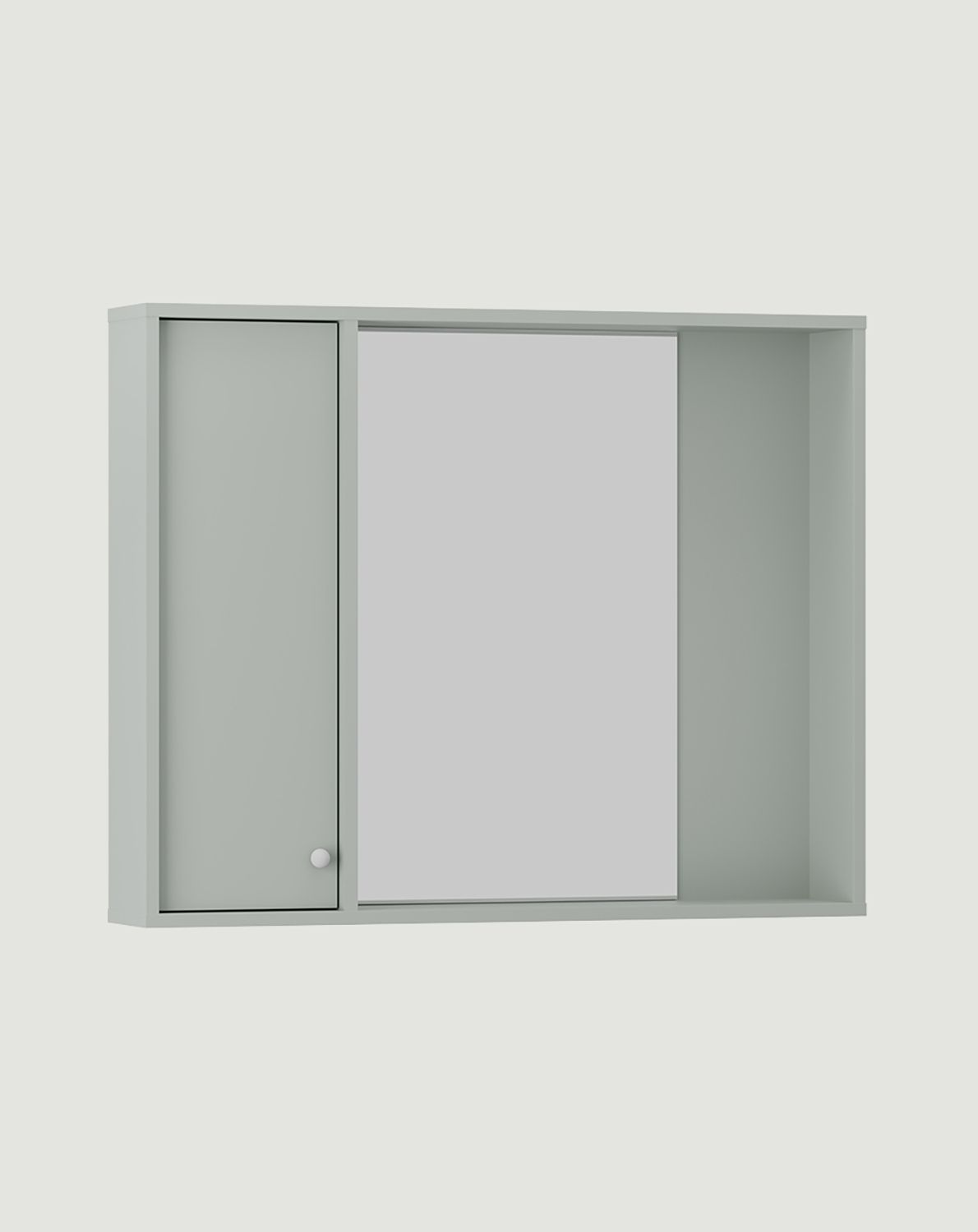 Hängeschrank Badezimmer mit Spiegel im JAPANDI-Stil KABE WKLL01
