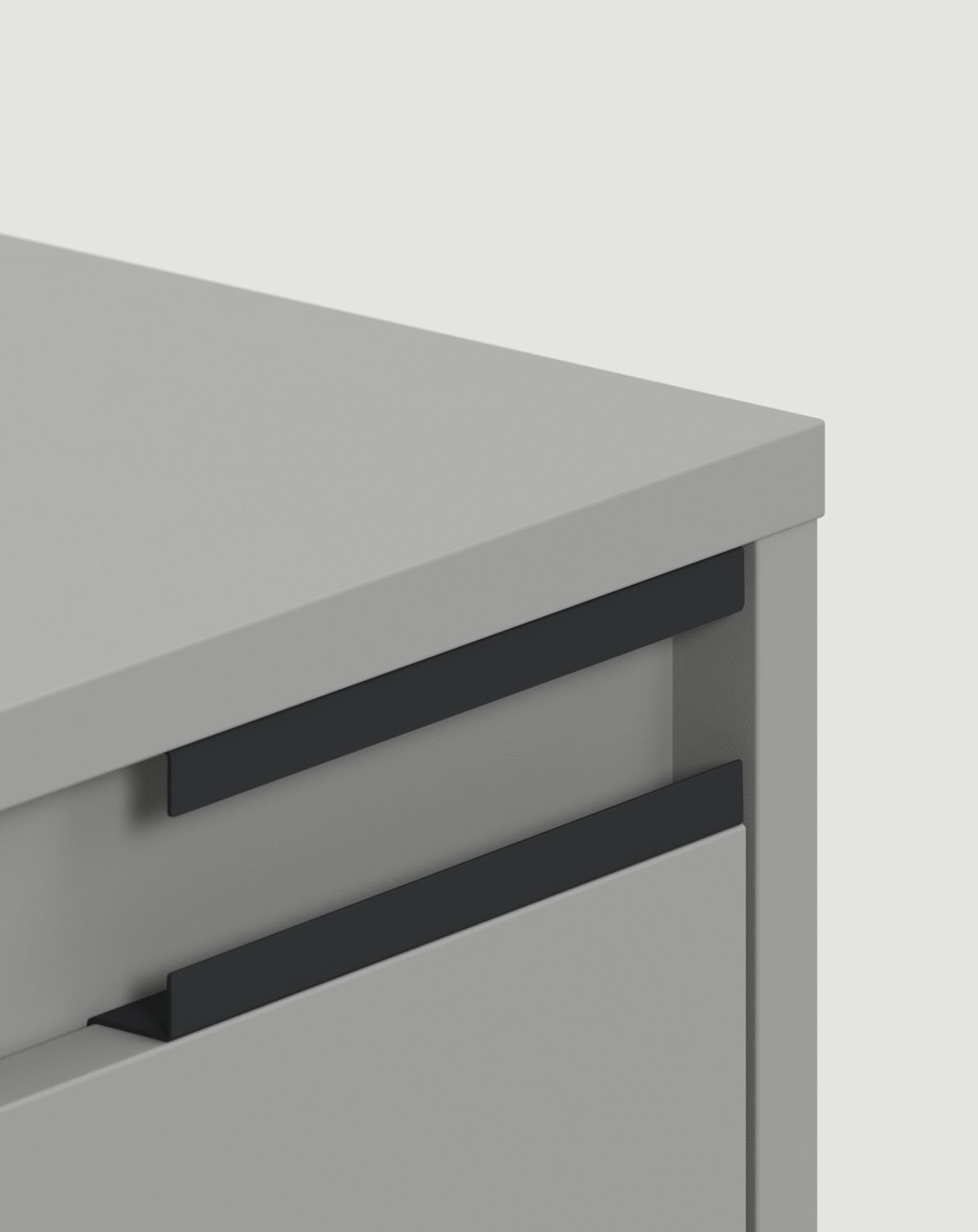 INEA Schuhschrank ISB2
Farbe: Moondust
Farbe der Beine und Griffe: Stahl Inea Schwarz
