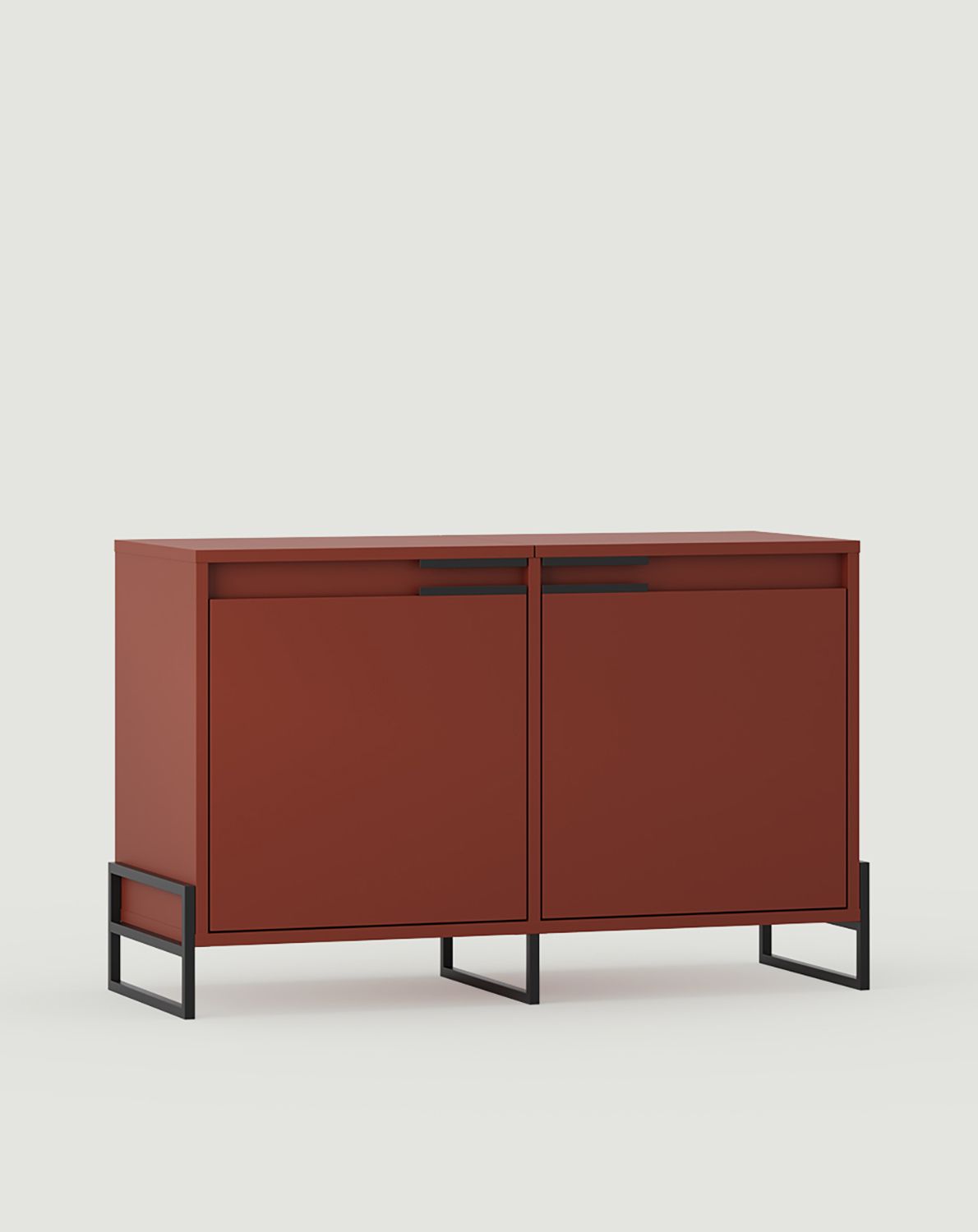 INEA Schuhschrank ISB2
Farbe: Feuriges Terrakotta
Farbe der Beine und Griffe: Stahl Inea Schwarz