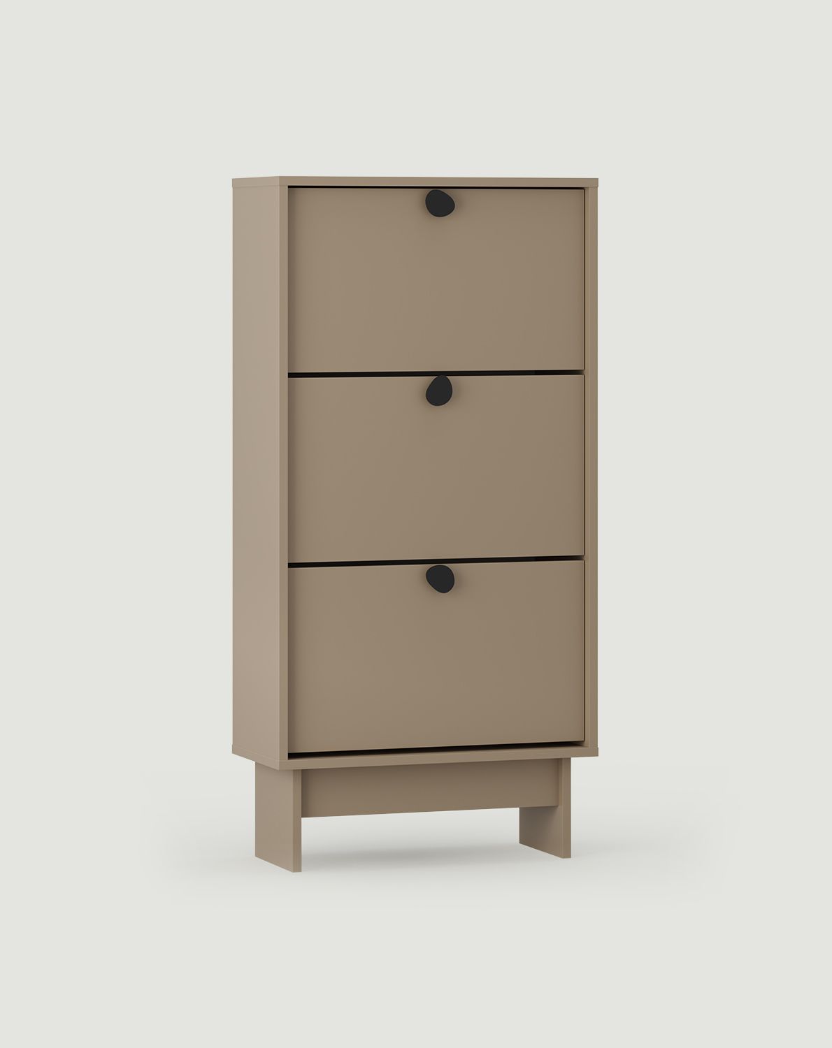 KABE SBKK2D Klapp-Schuhschrank im JAPANDI-Stil
Farbe: Cappuccino
Griff: Schwarzer Edelstahlgriff