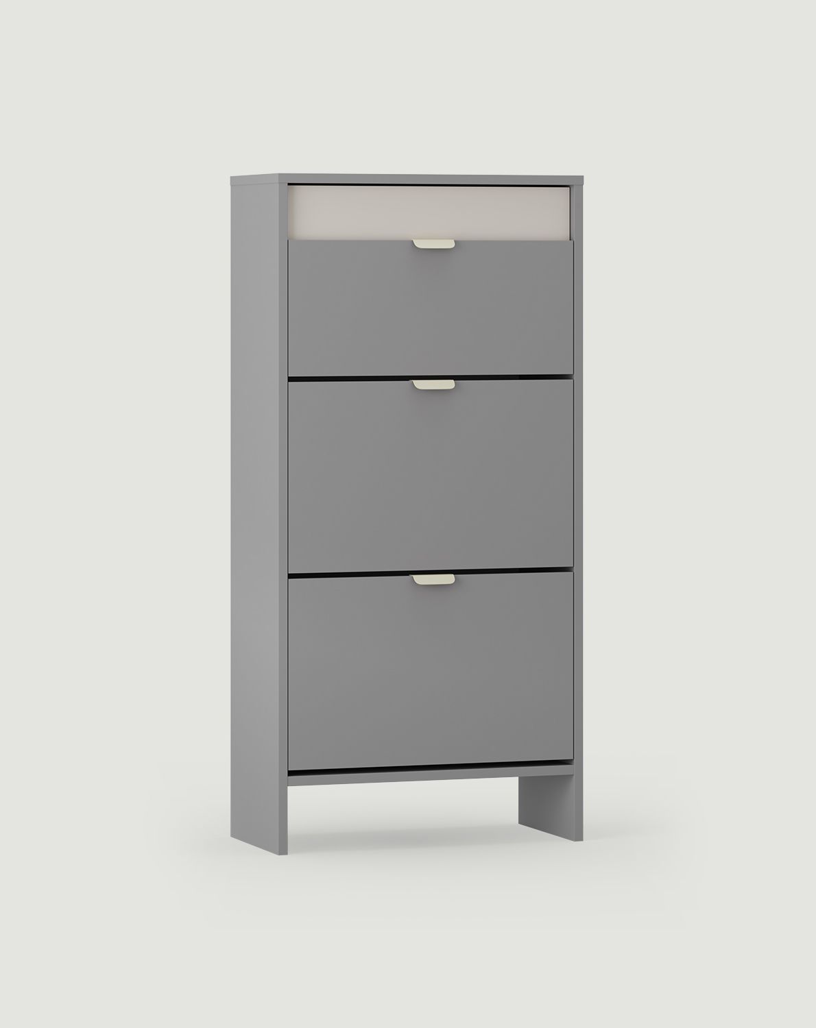 LAYERS Klapp-Schuhschrank LAY20
Farbe: Moondust
Farbe der vorderen Schicht: Wrapping Cashmere
Griff: LAYERS Griff 110 Milky Way