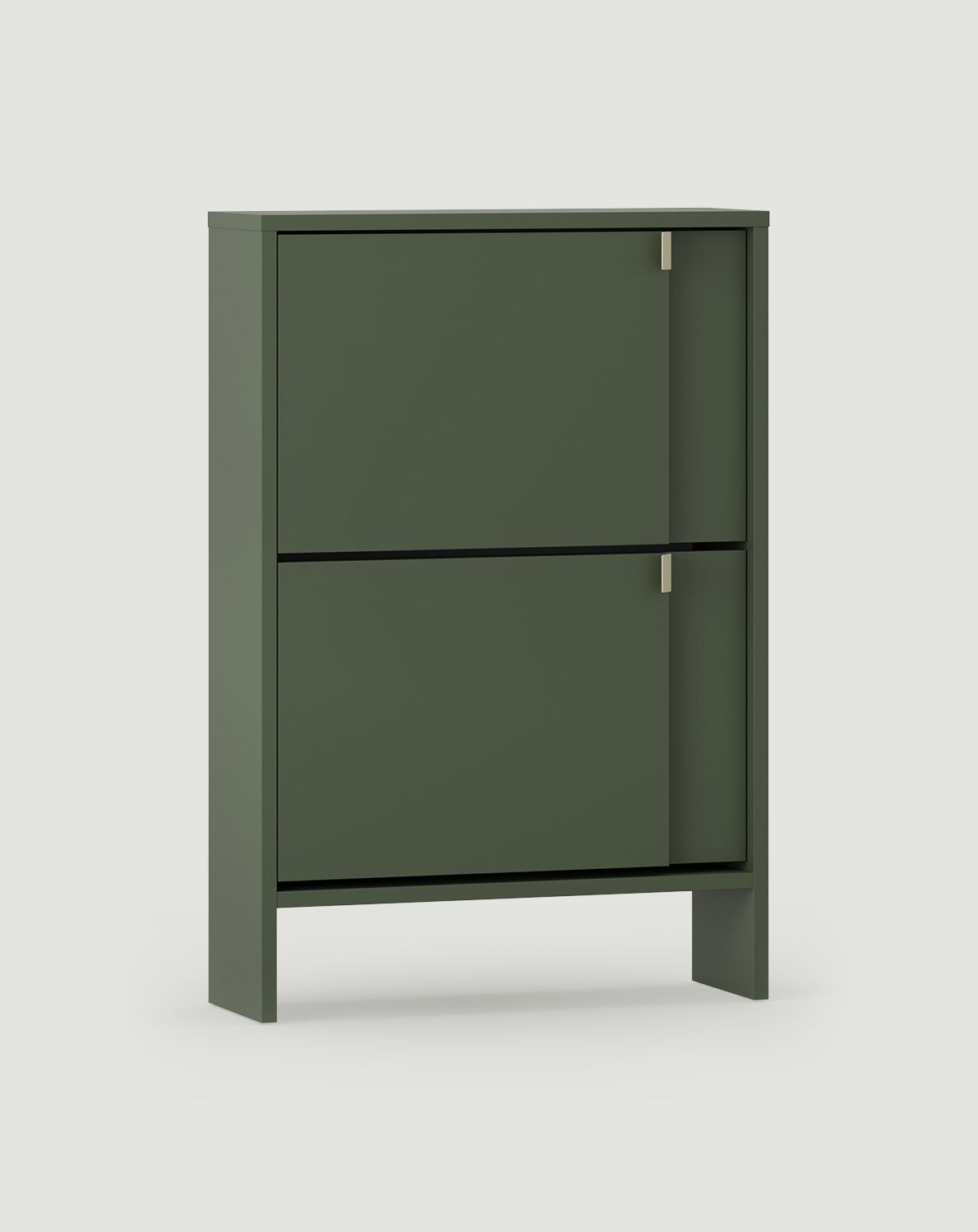 LAYERS Klapp-Schuhschrank LAY32
Farbe: Zypressengrün
Farbe der zweiten Schicht vorne: Zypressengrün
Griff: LAYERS 42 Zypressengrün