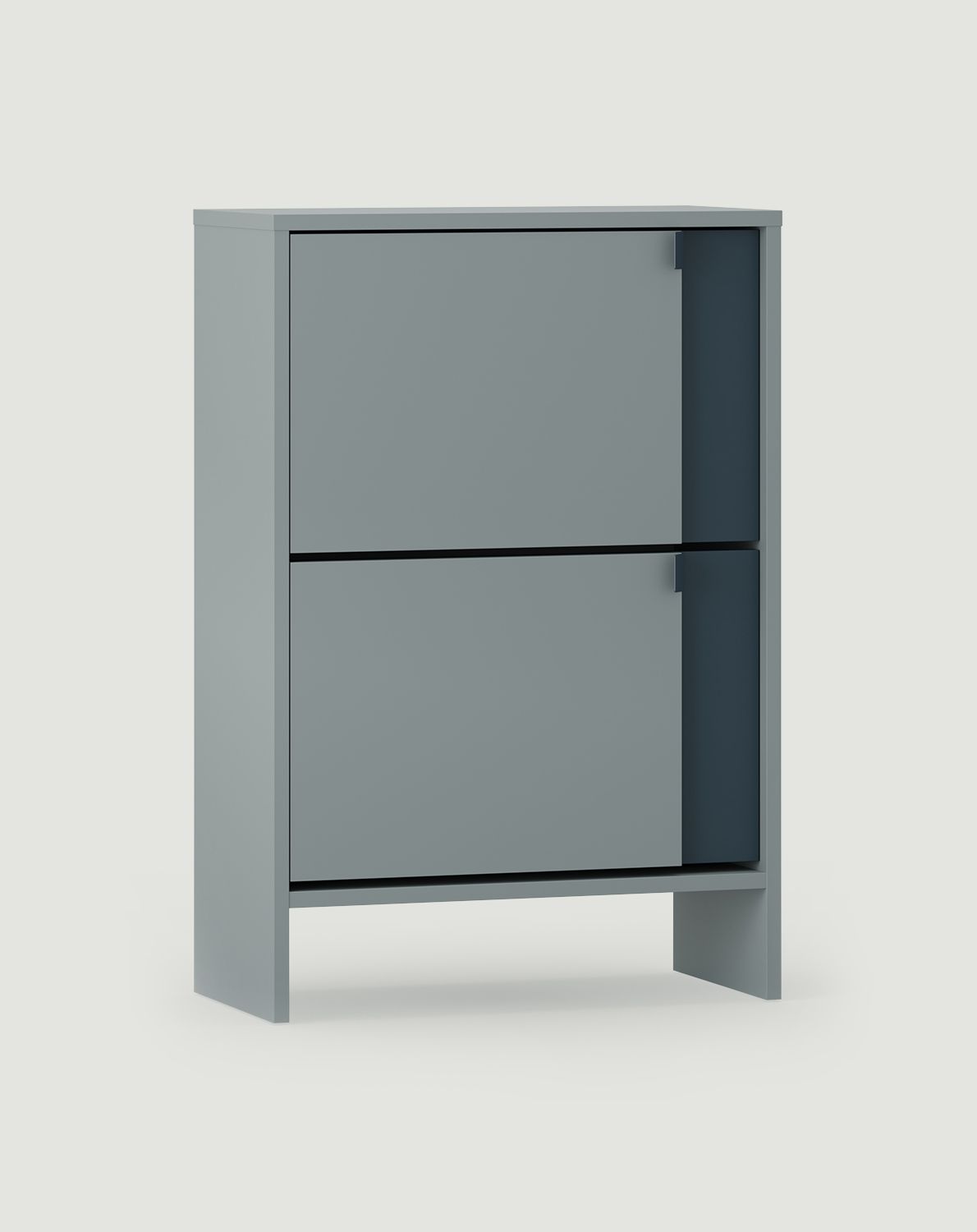 LAYERS Klapp-Schuhschrank LAY33
Farbe: Twilight Blue
Frontfarbe: Night Sailing
Griff: LAYERS 42 Night Sailing