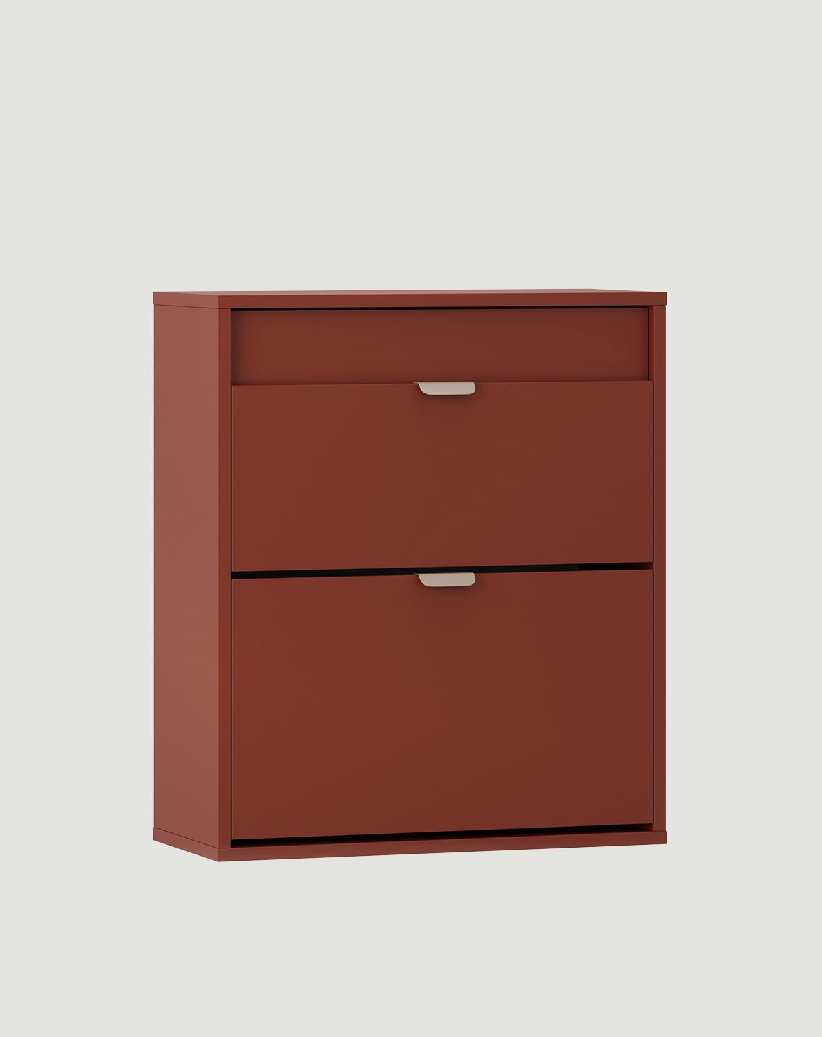 LAYERS Klapp-Schuhschrank LAY22
Farbe: Feuriges Terracotta
Frontfarbe: Feuer-Terracotta
Griff: LAYERS 110 Cappuccino Griff