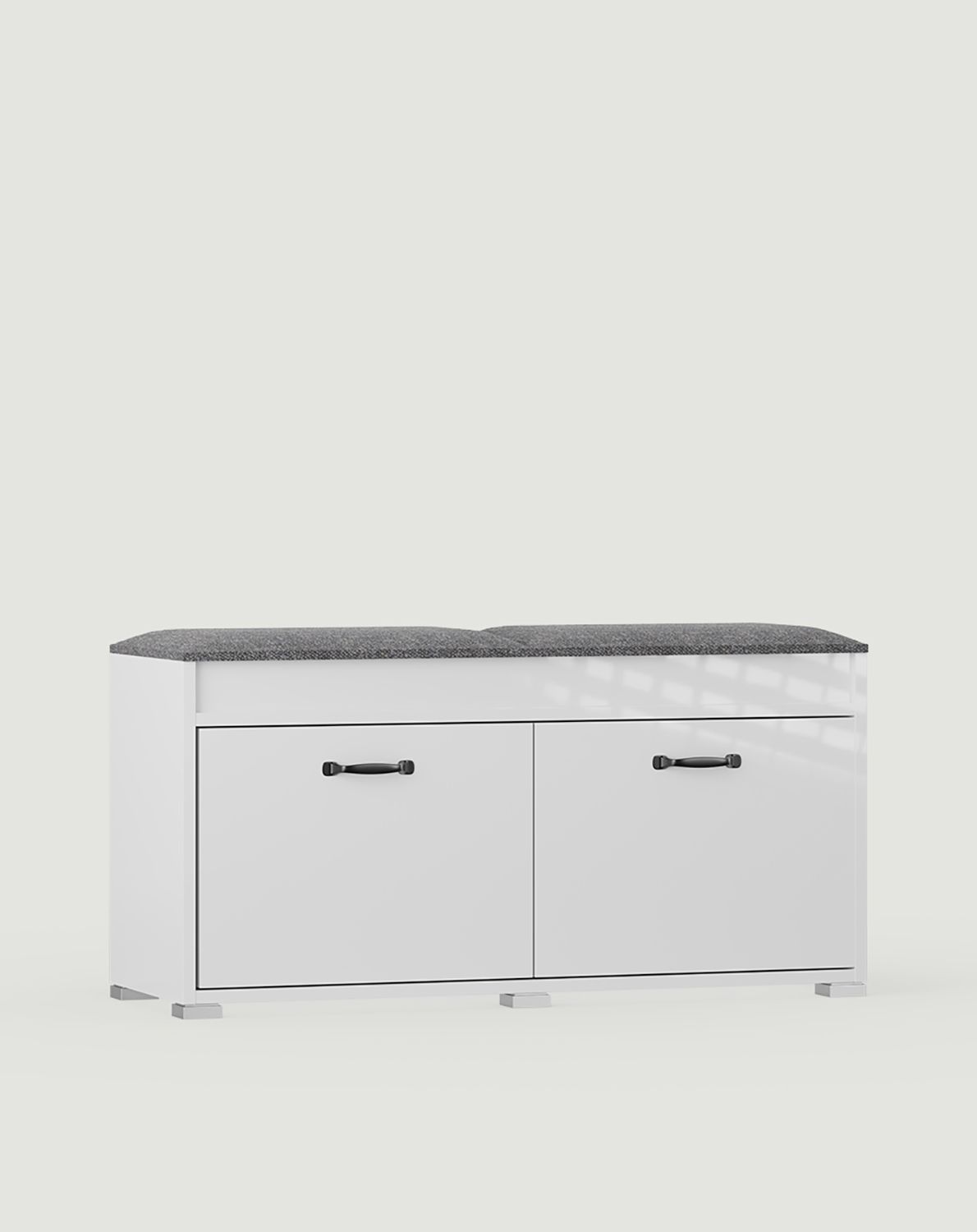 Schuhschrank SBC1P£ mit Sitz glänzend
Farbe: Weiß glänzend
Sitz: Moos 03
Griff: Jord Schwarz JCZ