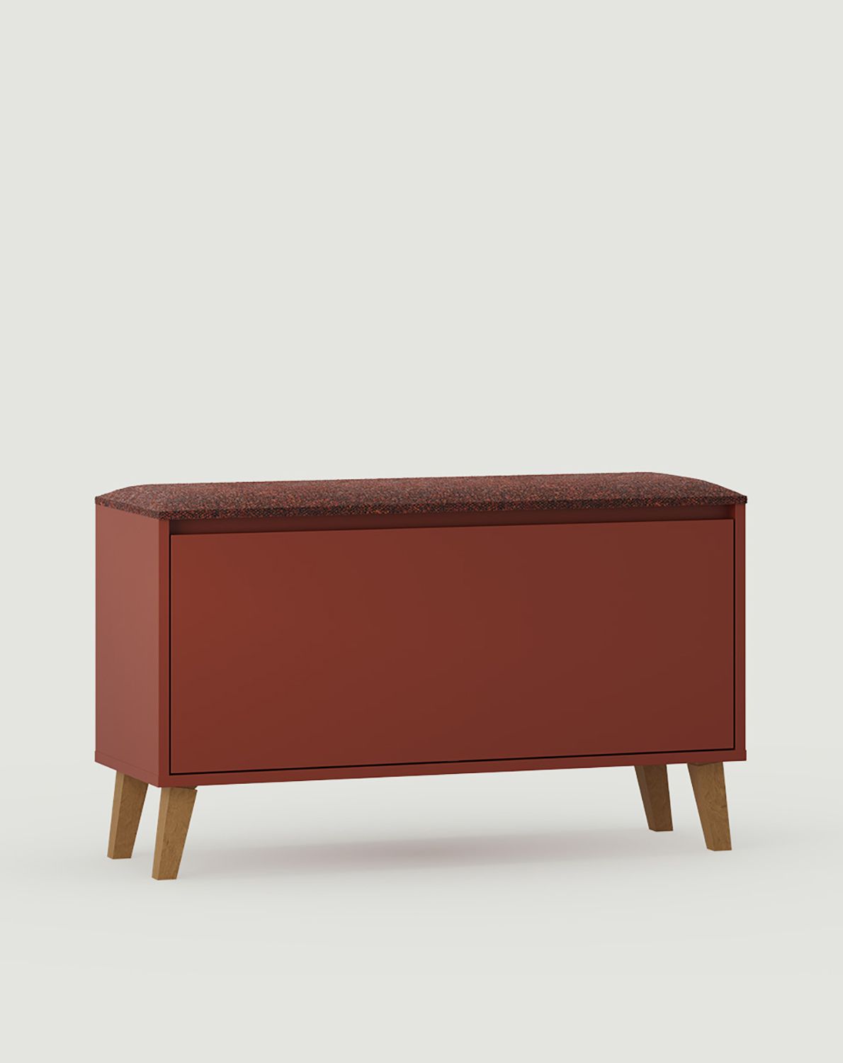 SBD3 Schuhschrank mit FENRIS Sitz
Farbe: Feuriges Terrakotta
Sitz: Moos 07
Bein: Trapezförmig Buche gebeizt