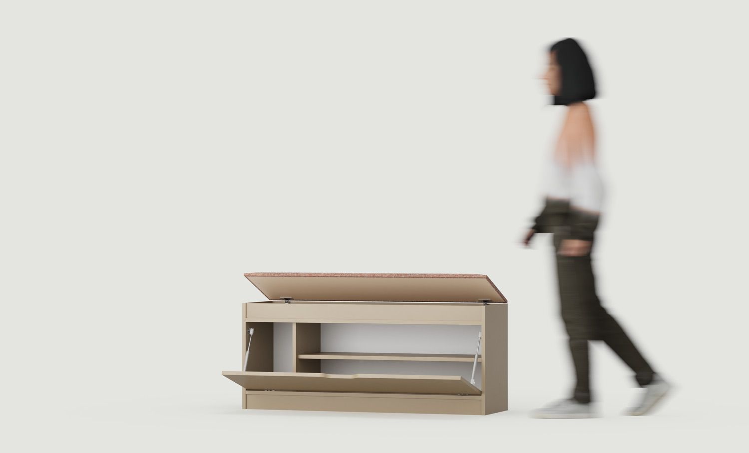 Schuhschrank mit Sitzgelegenheit FINNES SBH1