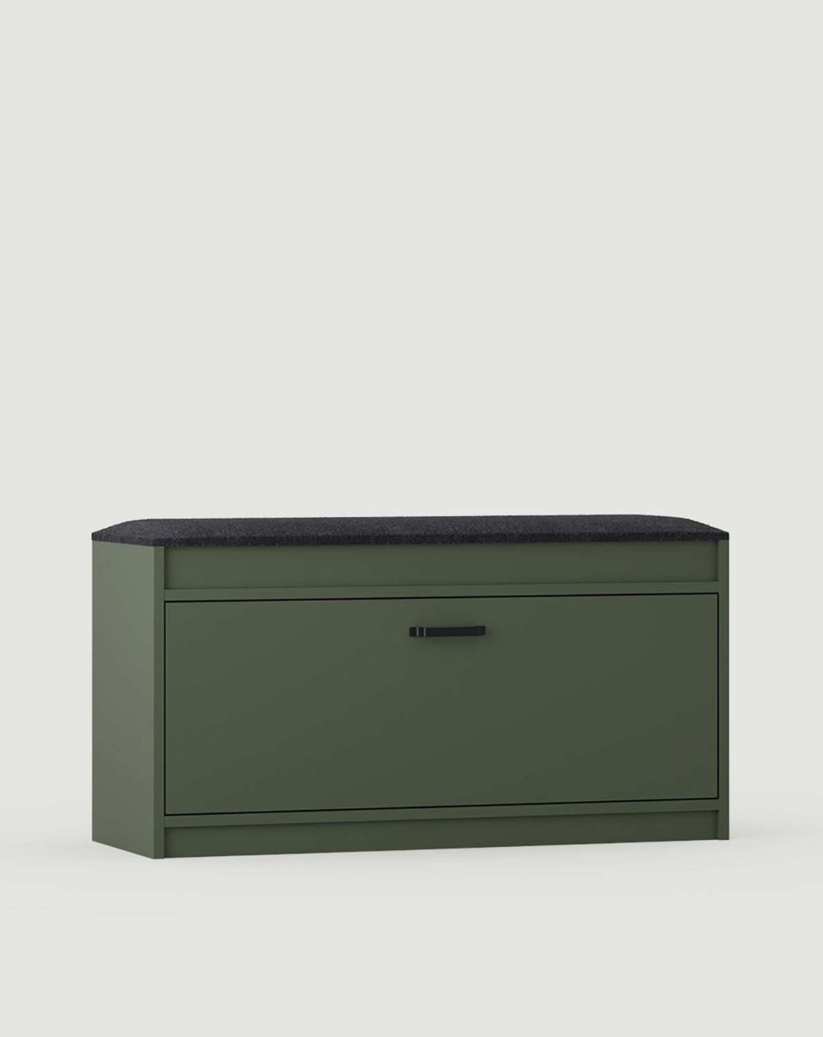 Schuhschrank SBS1 mit Sitz
Farbe: Zypressengrün
Sitz: Moos 08
Griff: JORD Griff Schwarz JCZ