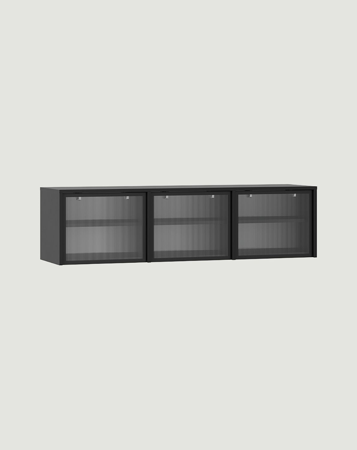 Glasierter Erweiterungsschrank SIGI RPWS3
Farbe: Schwarz Onyx
Glas: Geriffeltes Ornamentglas
                            