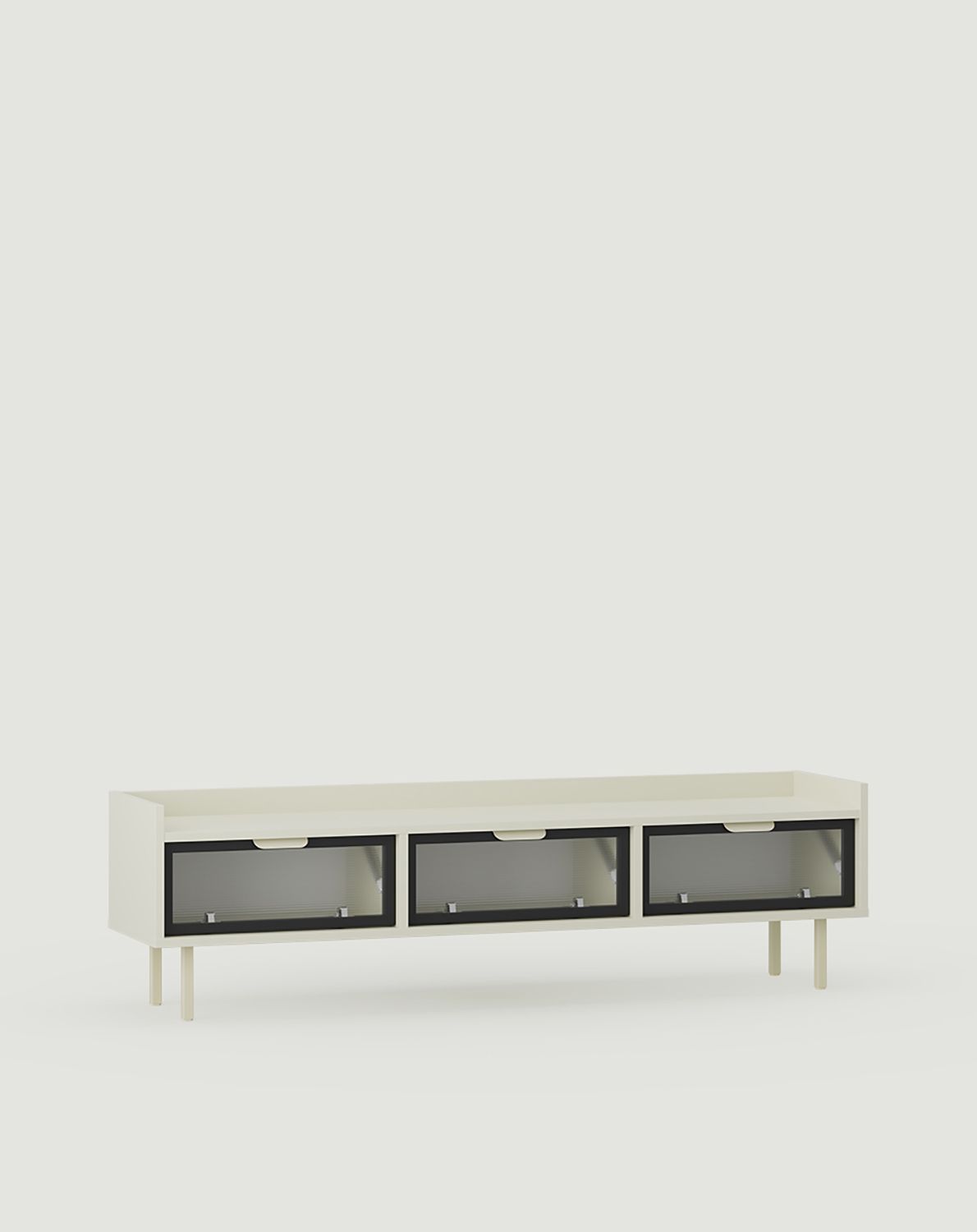 Niedrig verglaster RTV-Schrank SIGI RS3TV1
Farbe: Milky Way
Glas: Ornamentales Mons-Glas
Fuß: Milky Way
Griff: LAYERS 110 Milky Way