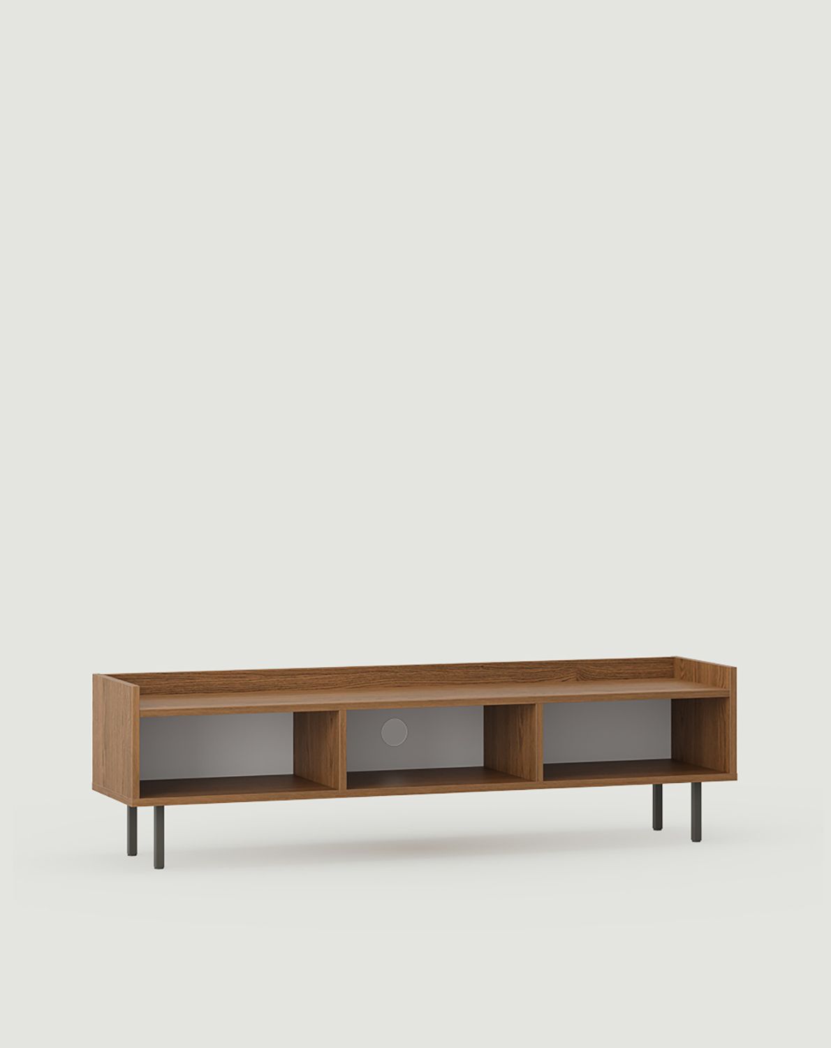 Niedriger RTV-Schrank SIGI S3TV3
Farbe: Rustikale Eiche
Bein: Basalt