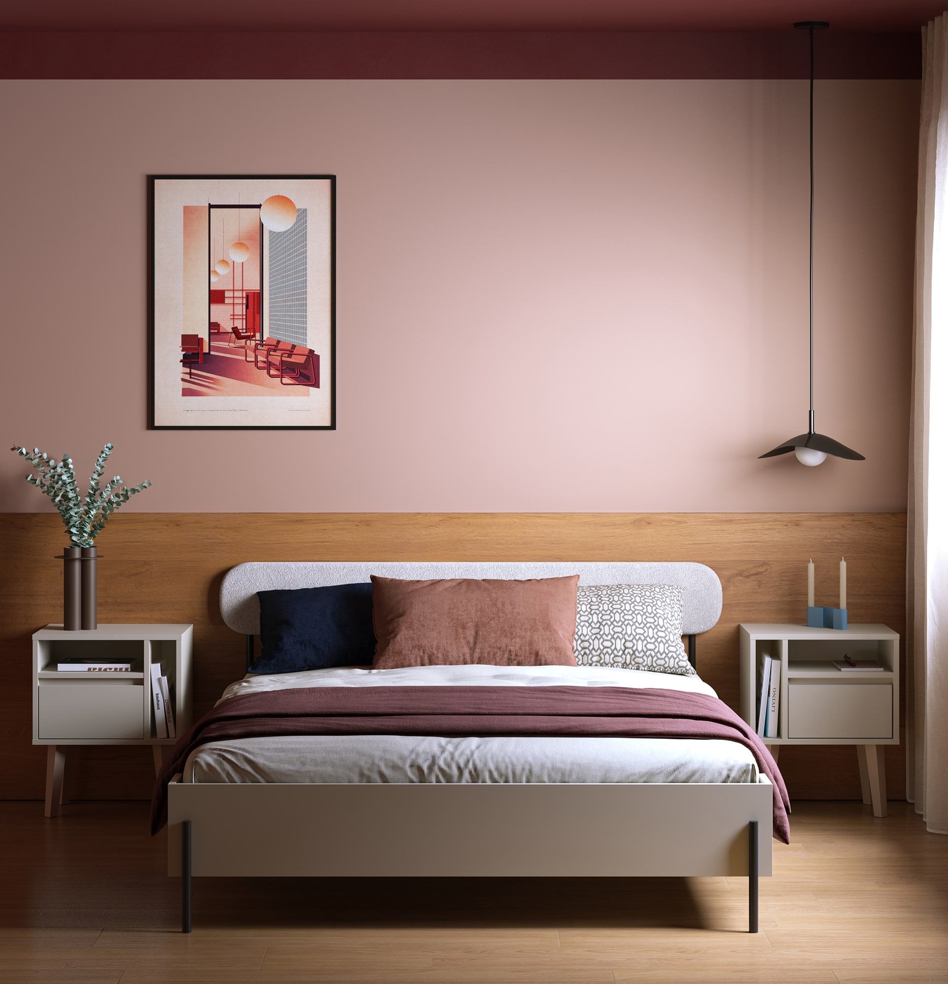 Nachttisch FENRIS SNF06
Farbe: Champagner Beige
Bein: Trapezförmig Beige
