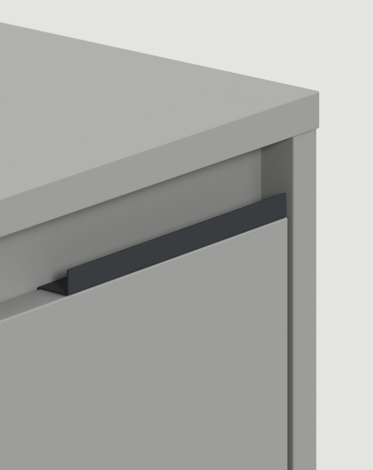 INEA Nachttisch ISN1
Farbe: Moondust
Farbe der Beine und Griffe: Stahl Inea Schwarz