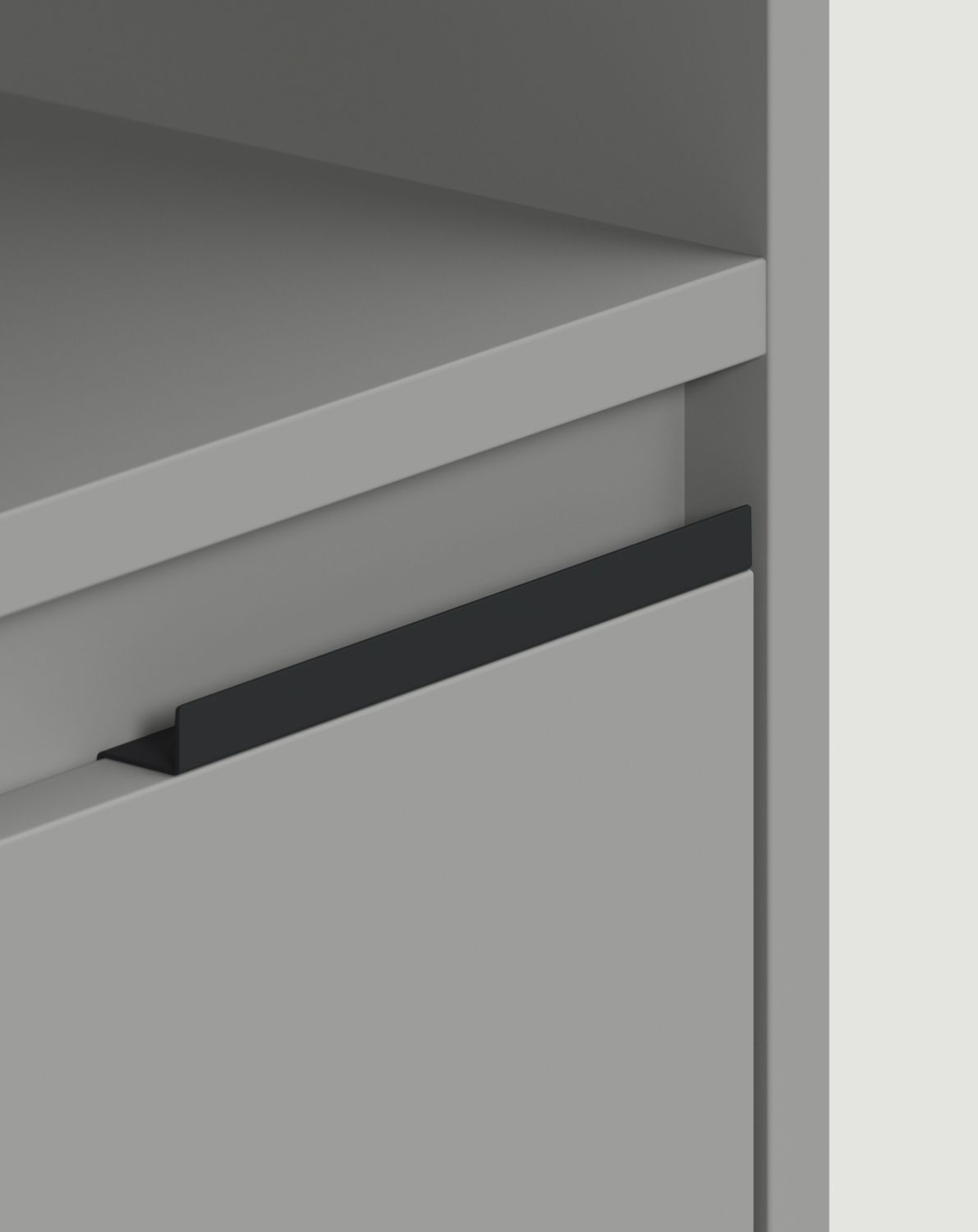 INEA Nachttisch ISN3S
Farbe: Moondust
Farbe der Beine und Griffe: Stahl Inea Schwarz