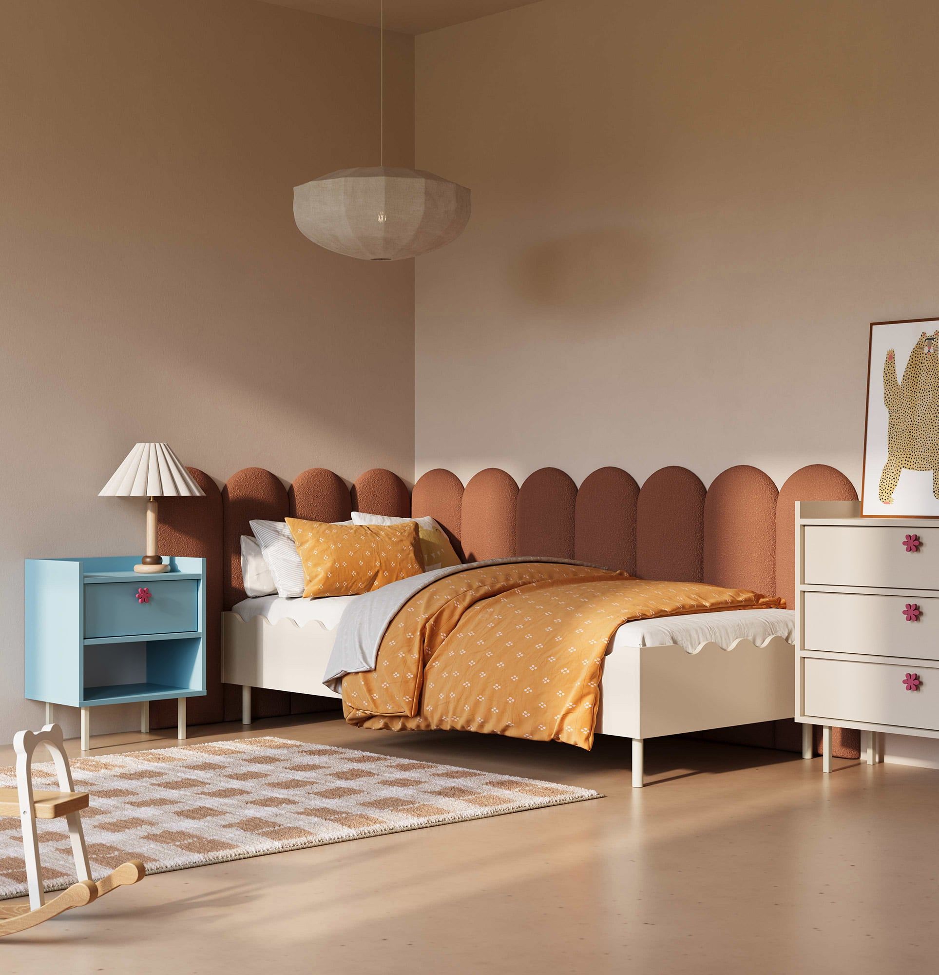 SIGI KIDS SNS01K Nachttisch mit Schublade und Regal